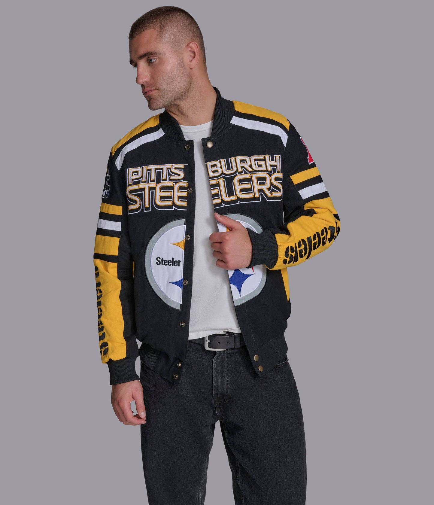 Pittsburgh Steelers Power Forward Racing Jacket