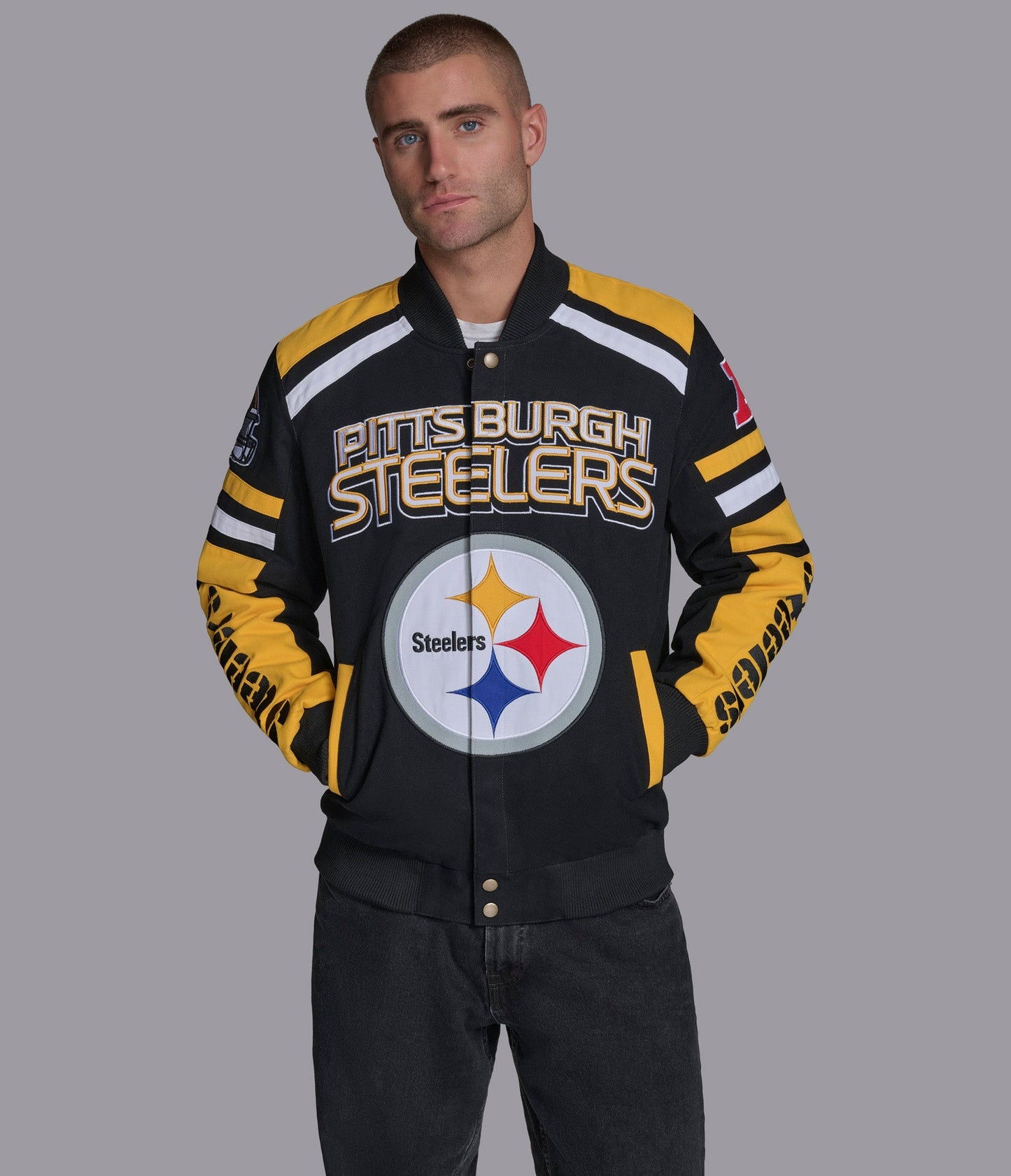 Pittsburgh Steelers Power Forward Racing Jacket