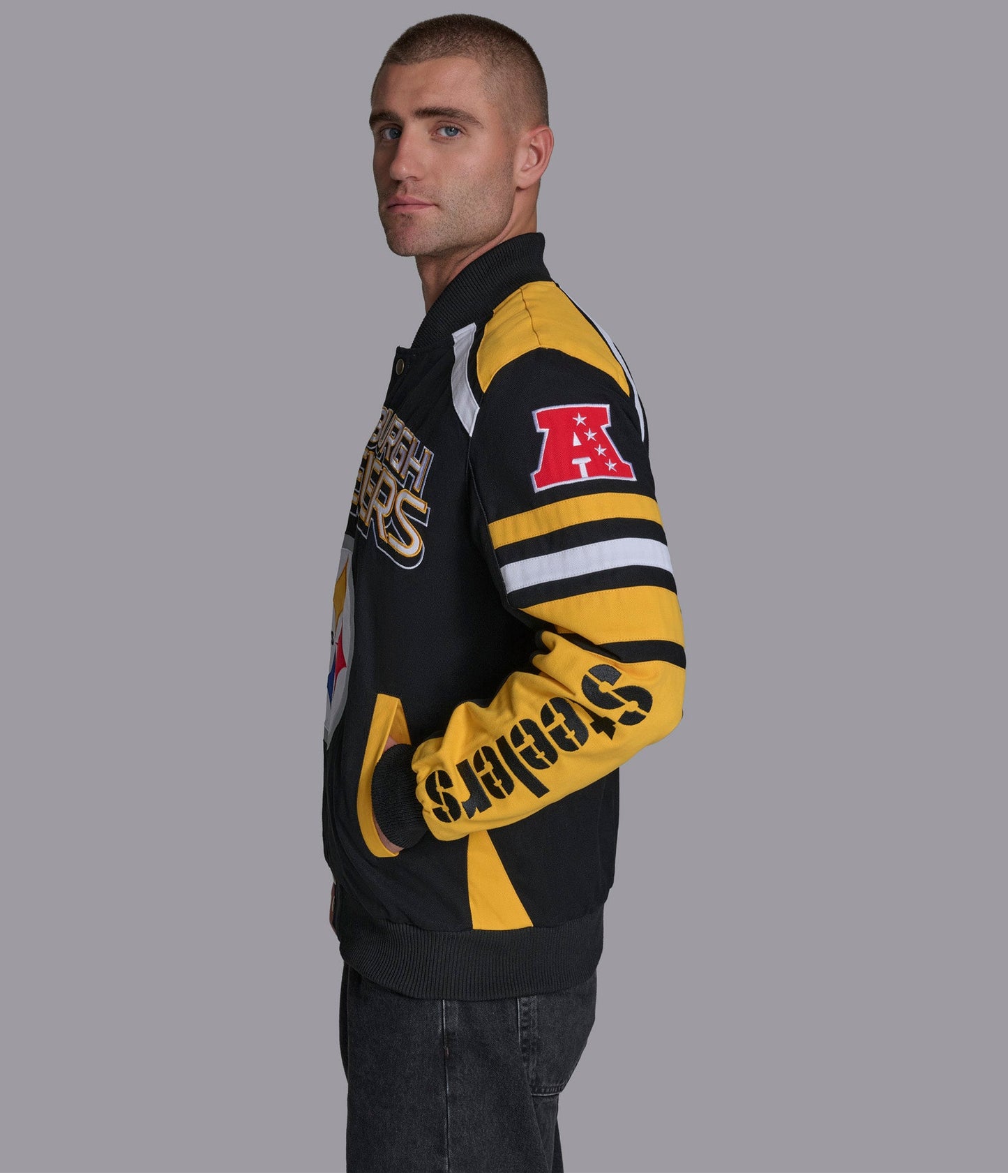 Pittsburgh Steelers Power Forward Racing Jacket