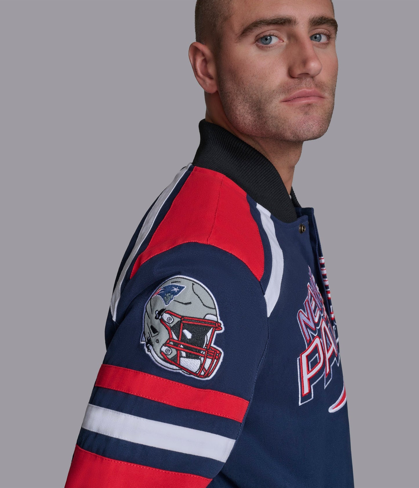 New England Patriots Power Forward Racing Jacket