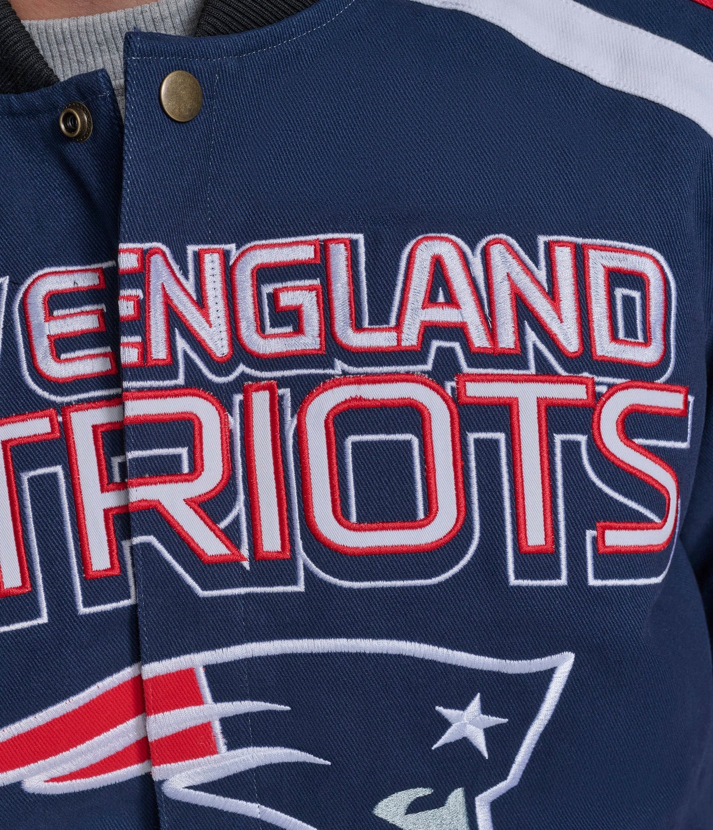 New England Patriots Power Forward Racing Jacket