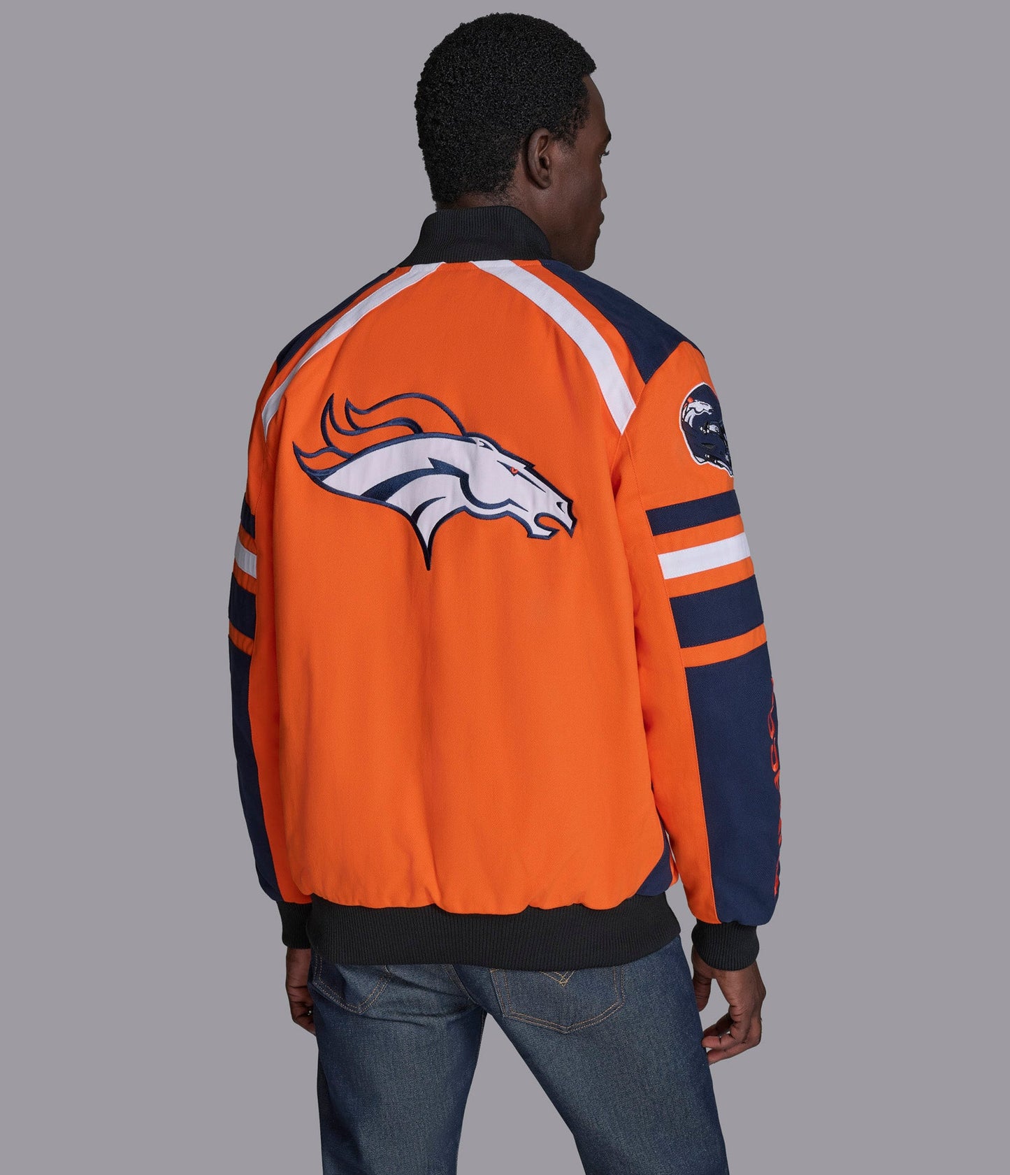 Denver Broncos Power Forward Racing Jacket