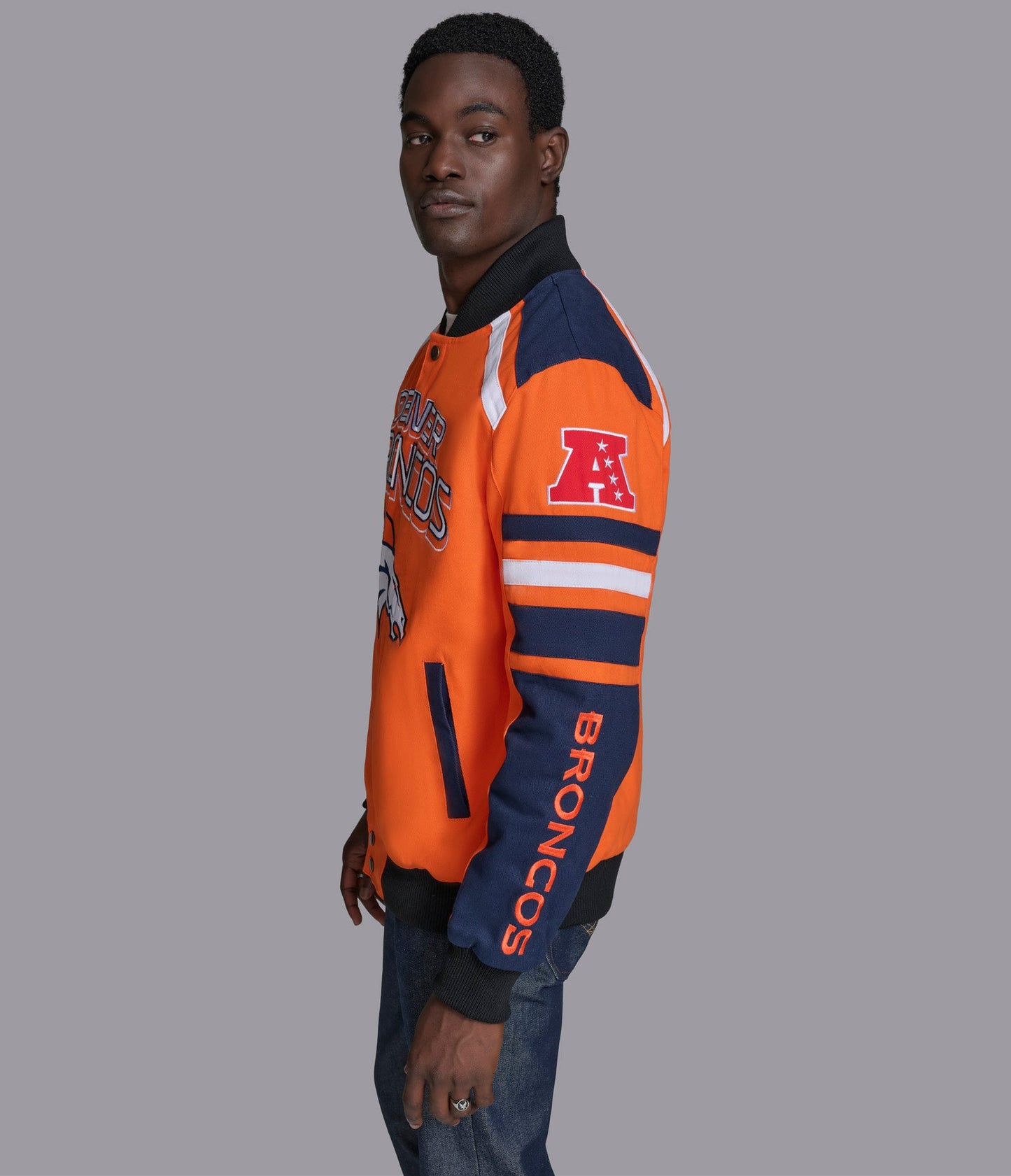 Denver Broncos Power Forward Racing Jacket