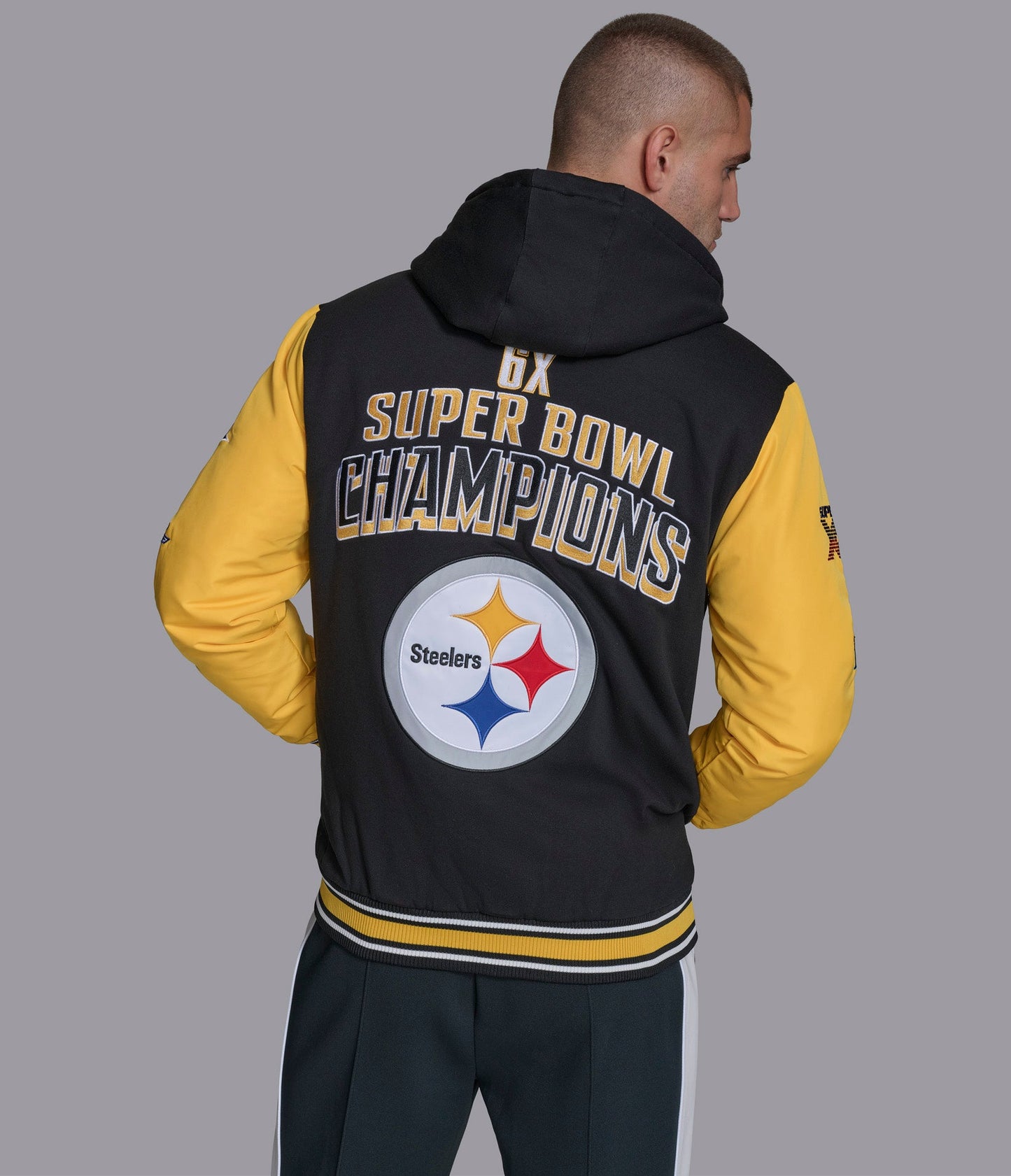 Pittsburgh Steelers Player Option Color Blocked Full Zip Hoodie