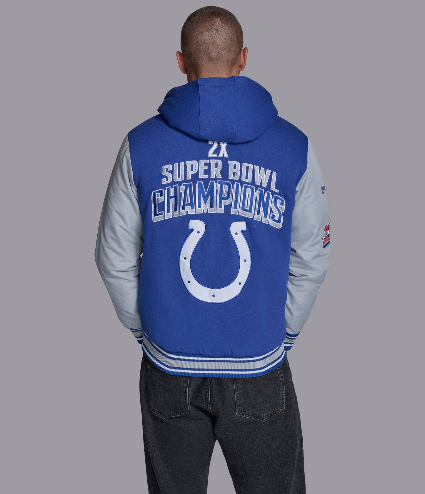 Indianapolis Colts Player Option Color Blocked Full Zip Hoodie