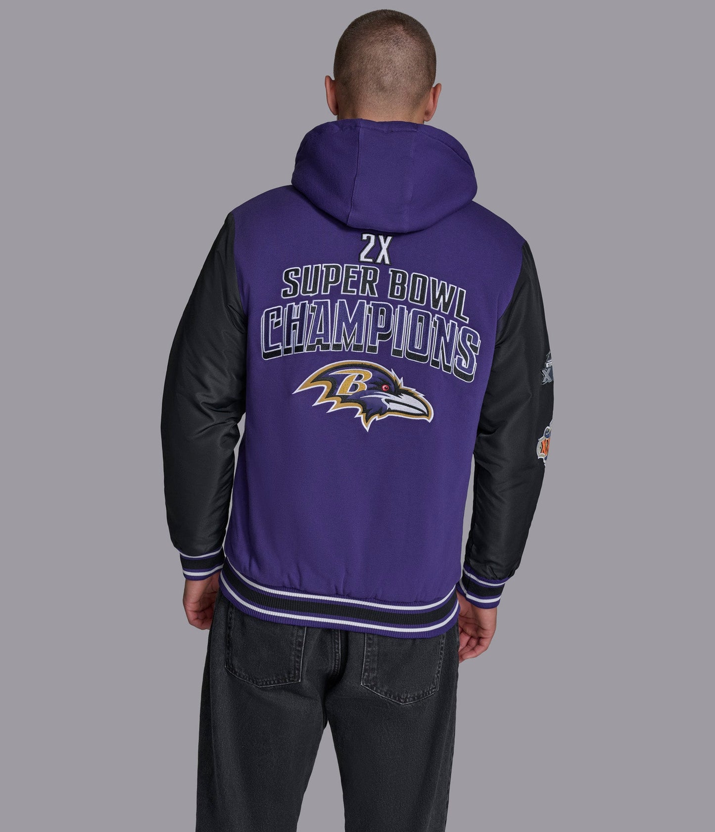 Baltimore Ravens Player Option Color Blocked Full Zip Hoodie