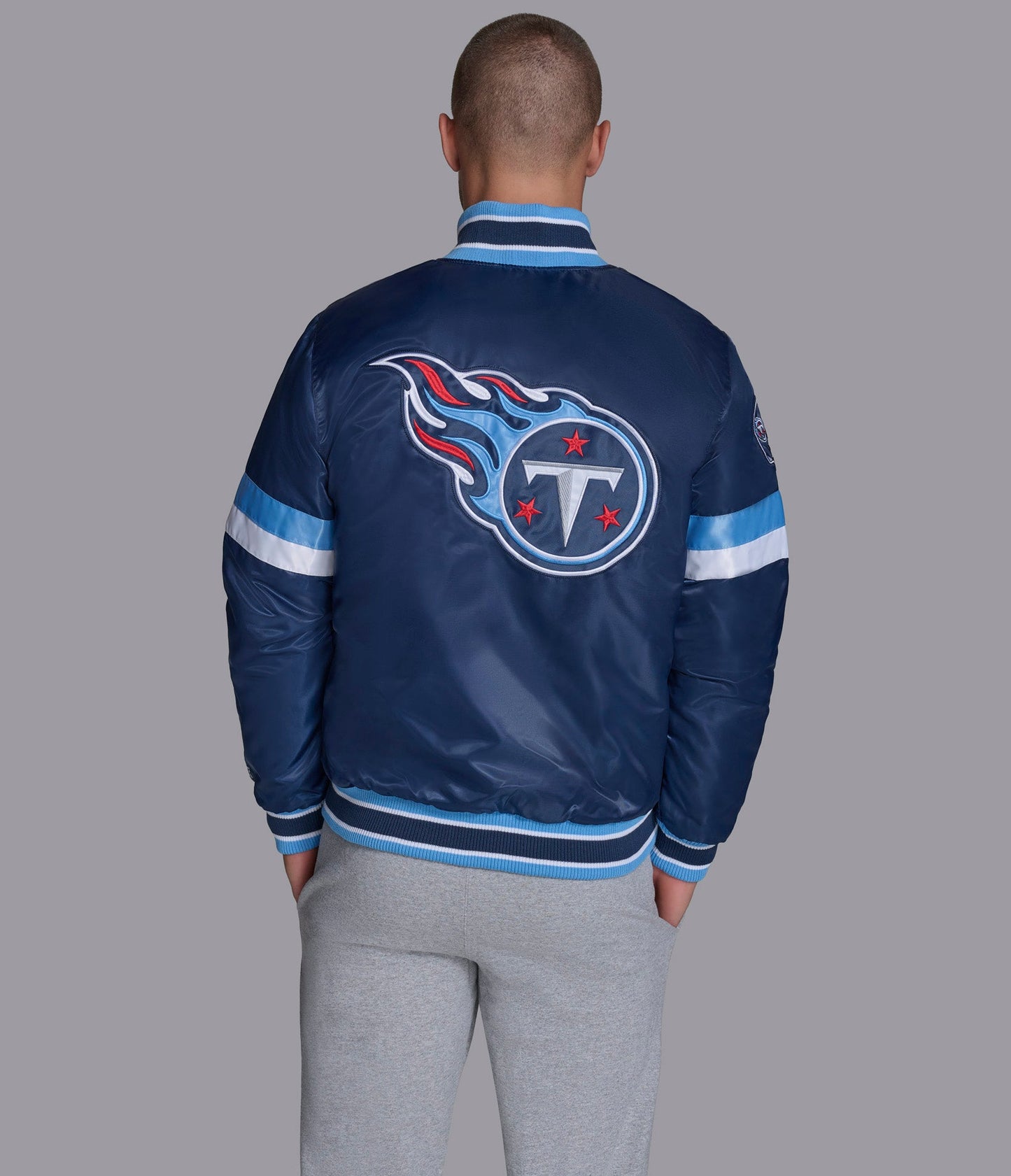 Tennessee Titans Home Game Varsity Jacket