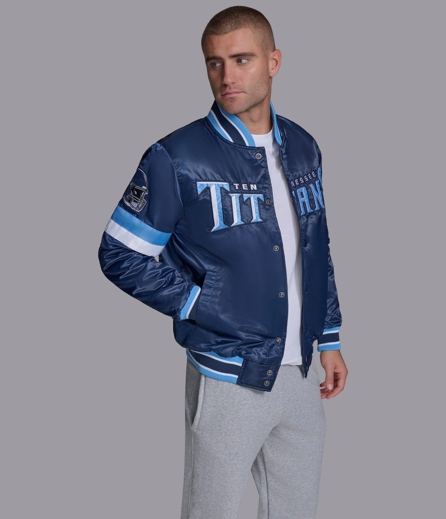 Tennessee Titans Home Game Varsity Jacket