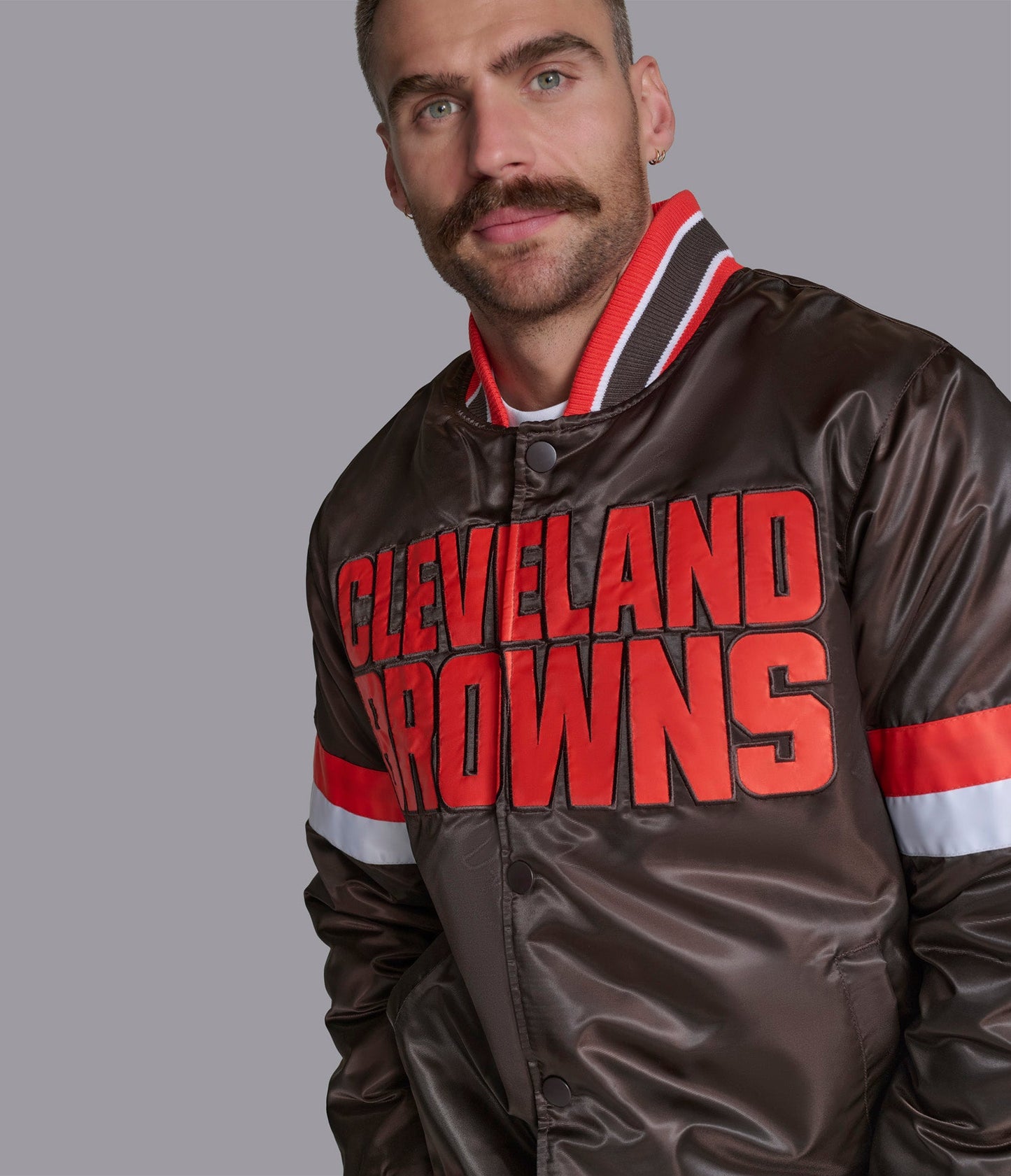 Cleveland Browns Home Game Varsity Jacket