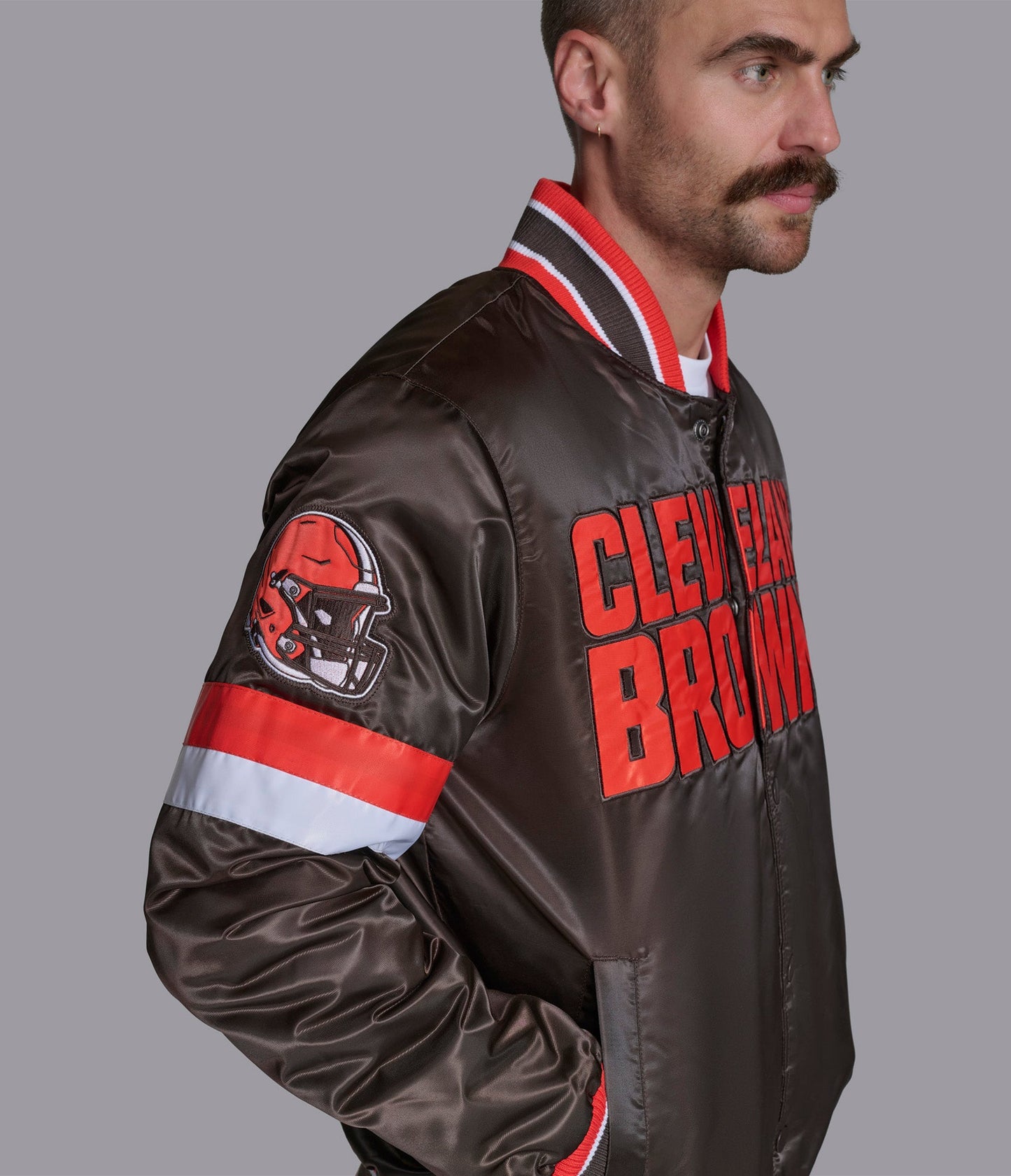 Cleveland Browns Home Game Varsity Jacket