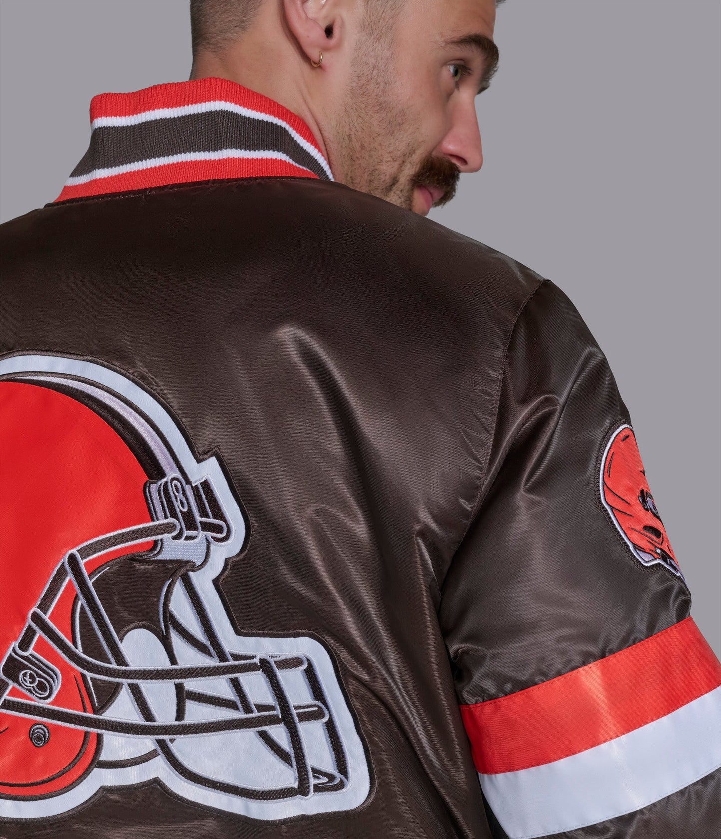 Cleveland Browns Home Game Varsity Jacket