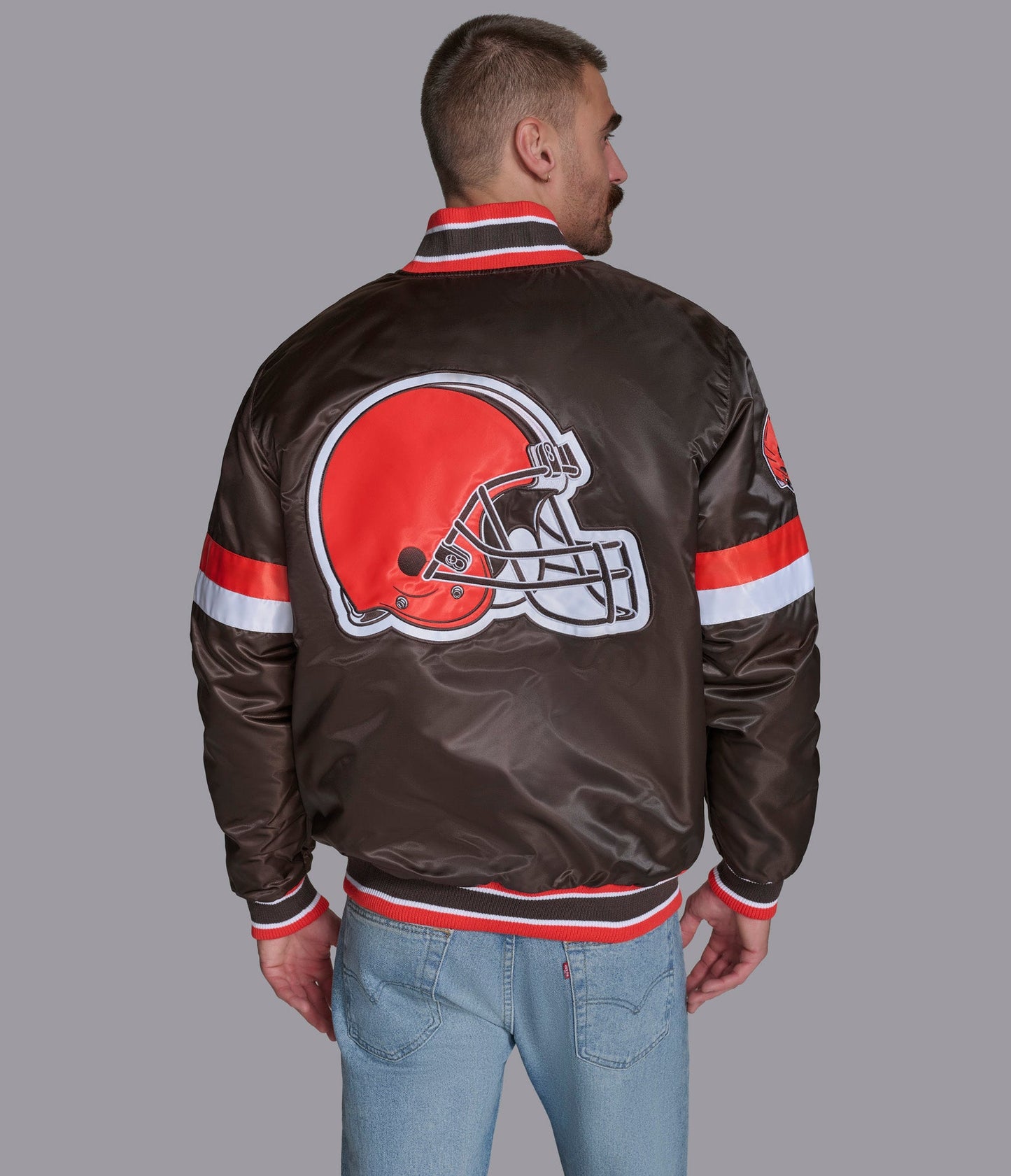 Cleveland Browns Home Game Varsity Jacket