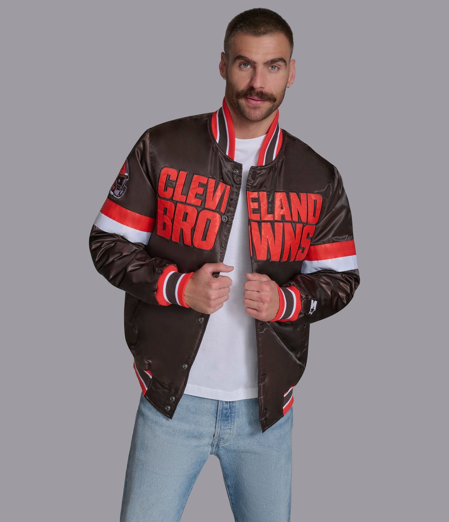 Cleveland Browns Home Game Varsity Jacket