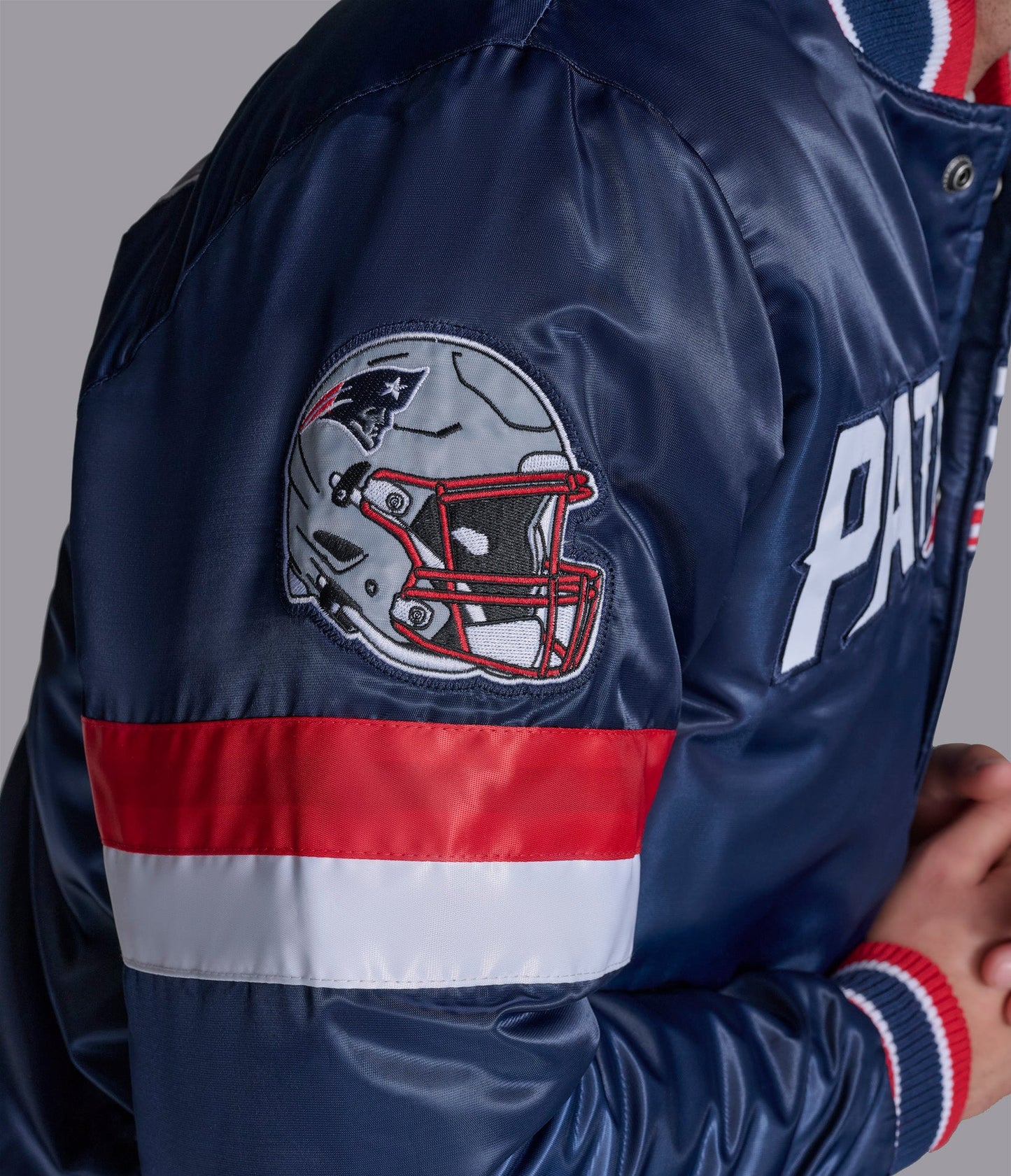 New England Patriots Home Game Varsity Jacket