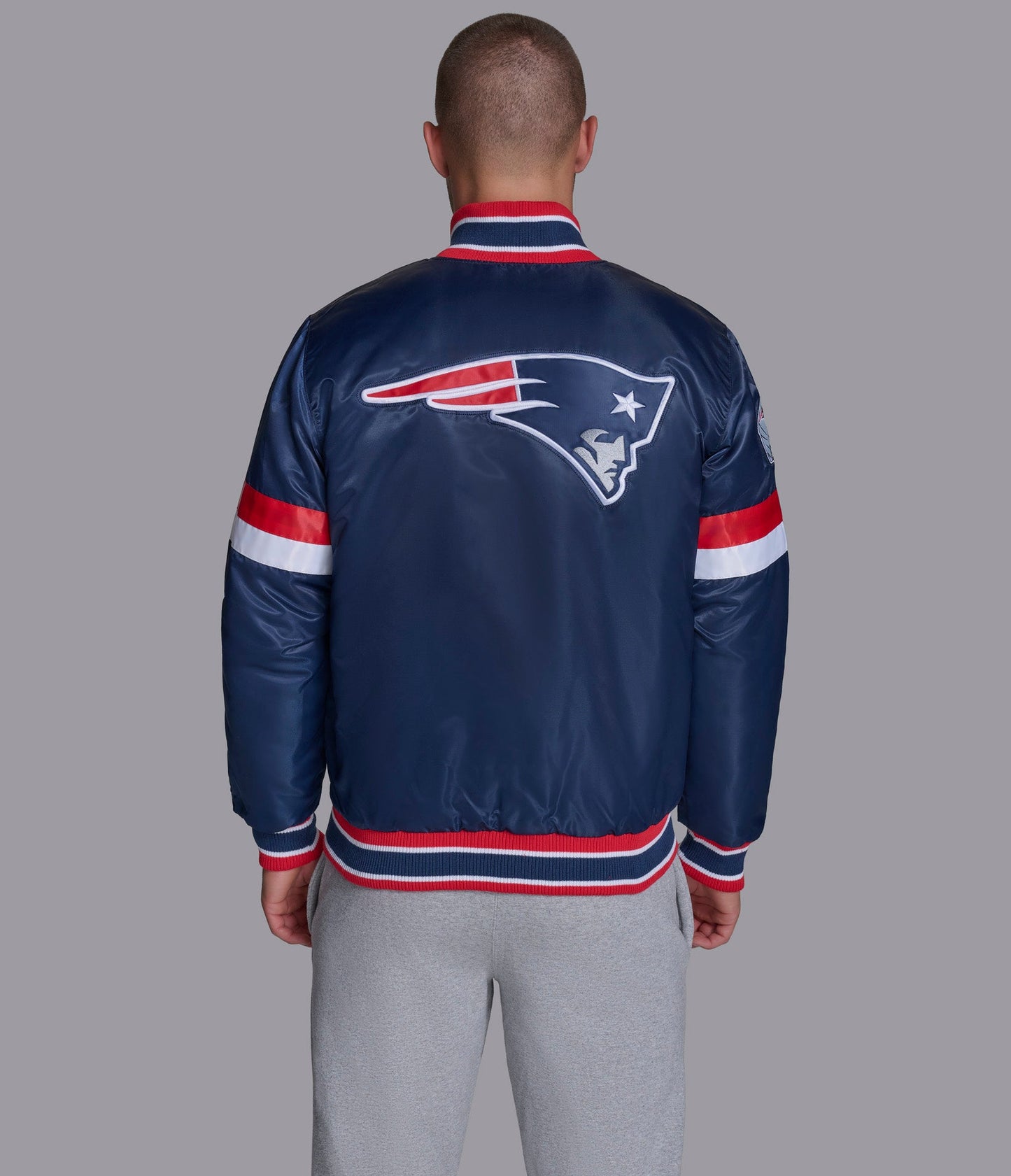 New England Patriots Home Game Varsity Jacket