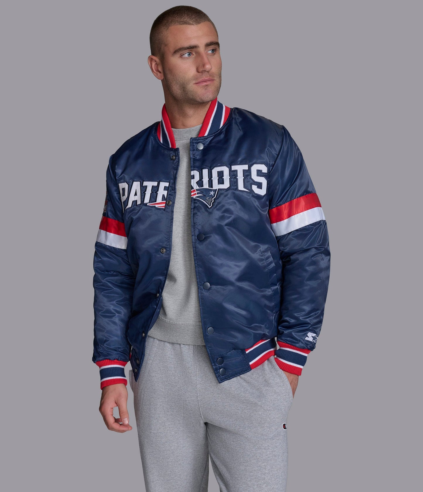 New England Patriots Home Game Varsity Jacket