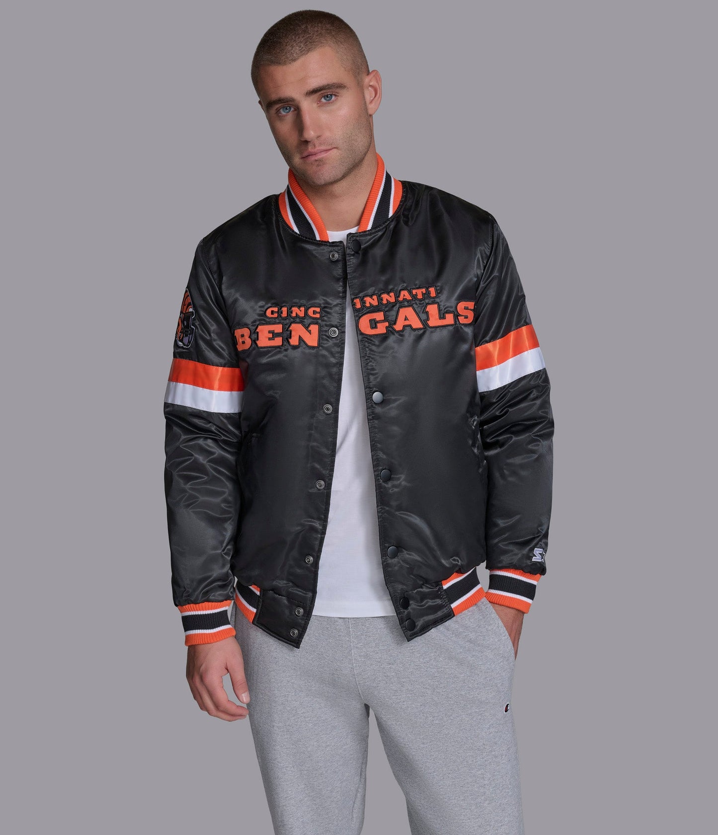 Cincinnati Bengals Home Game Varsity Jacket