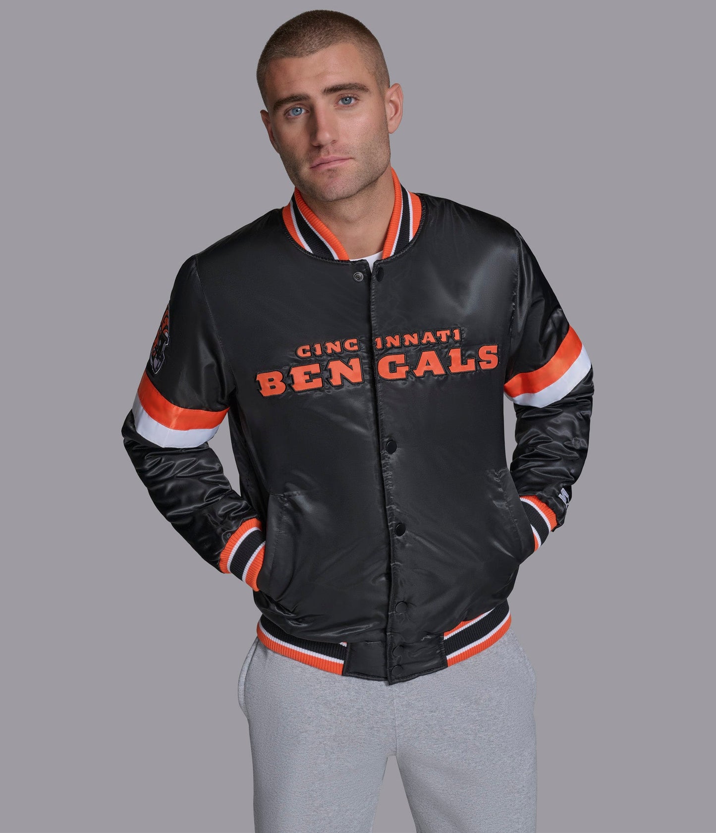 Cincinnati Bengals Home Game Varsity Jacket