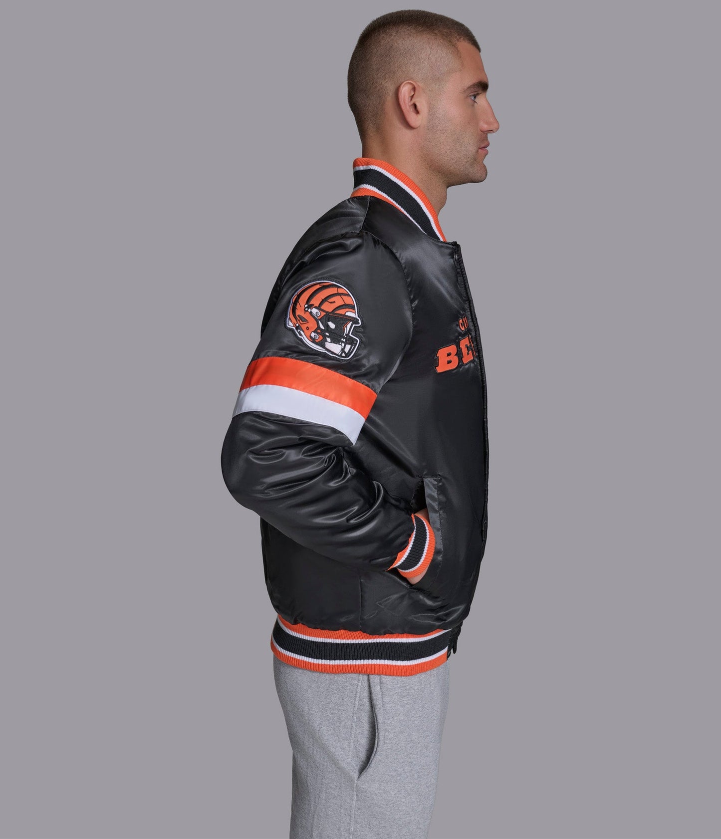 Cincinnati Bengals Home Game Varsity Jacket