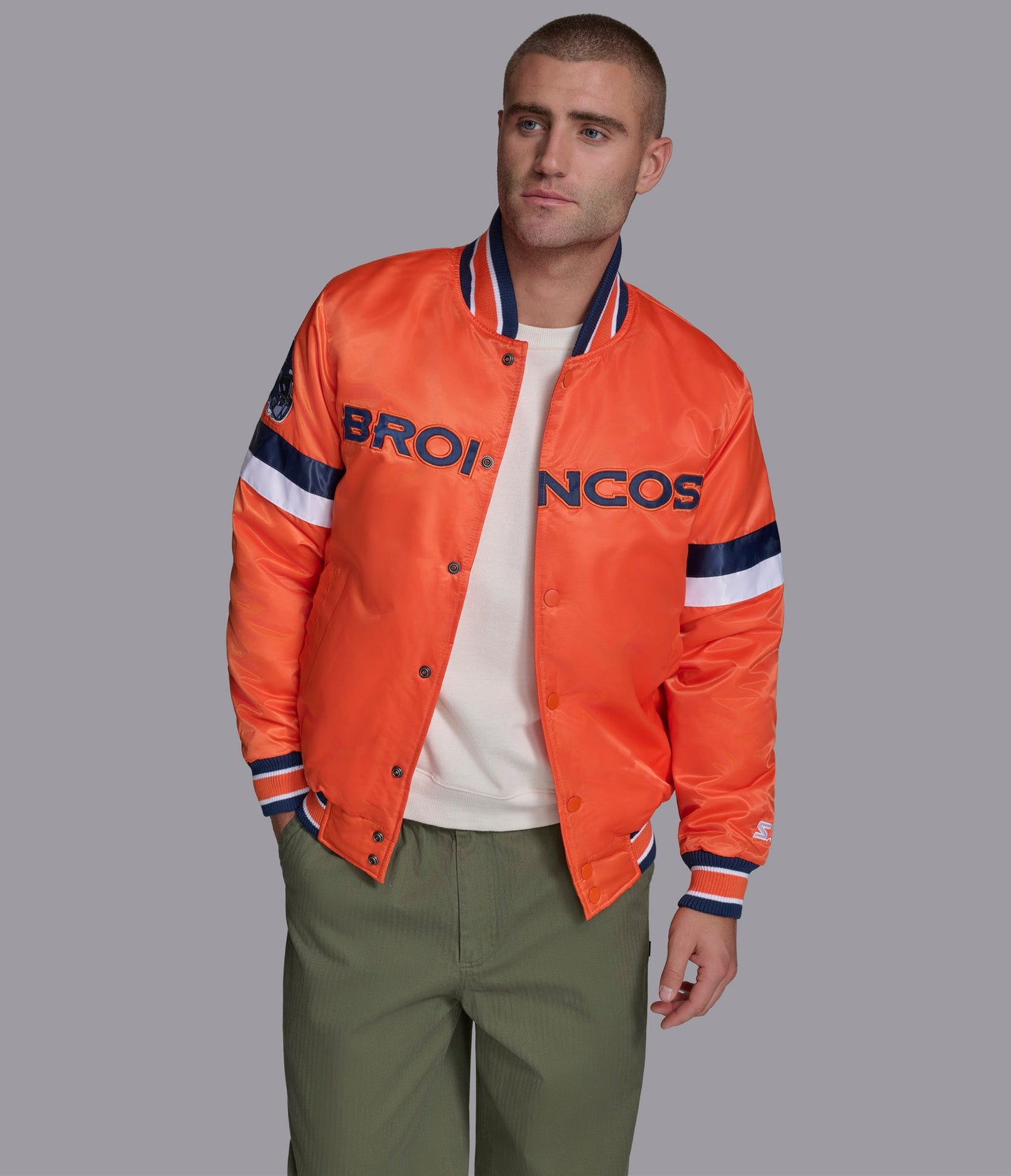 Denver Broncos Home Game Varsity Jacket