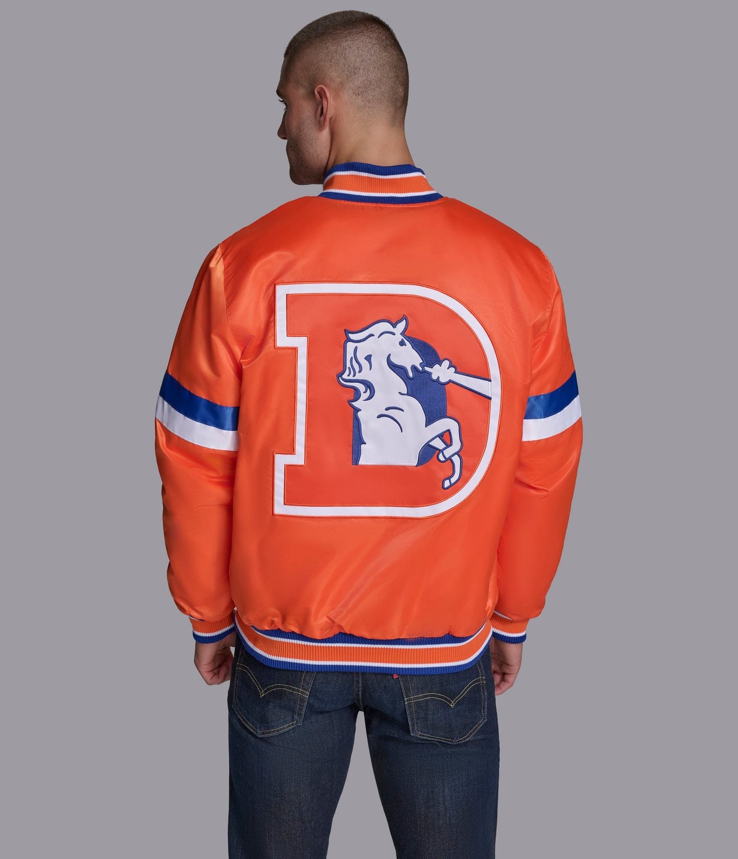 Denver Broncos Home Game Varsity Jacket