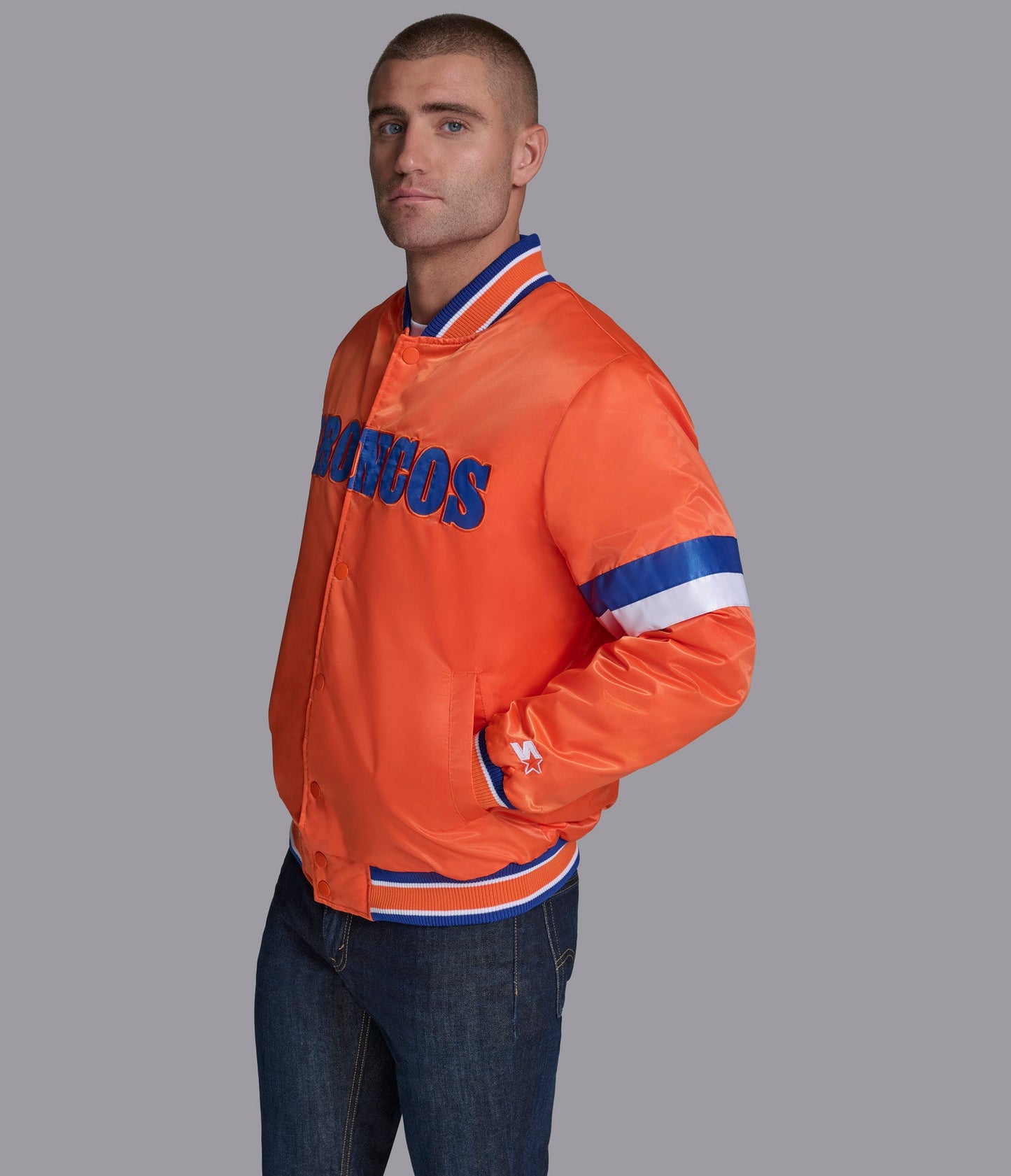 Denver Broncos Home Game Varsity Jacket