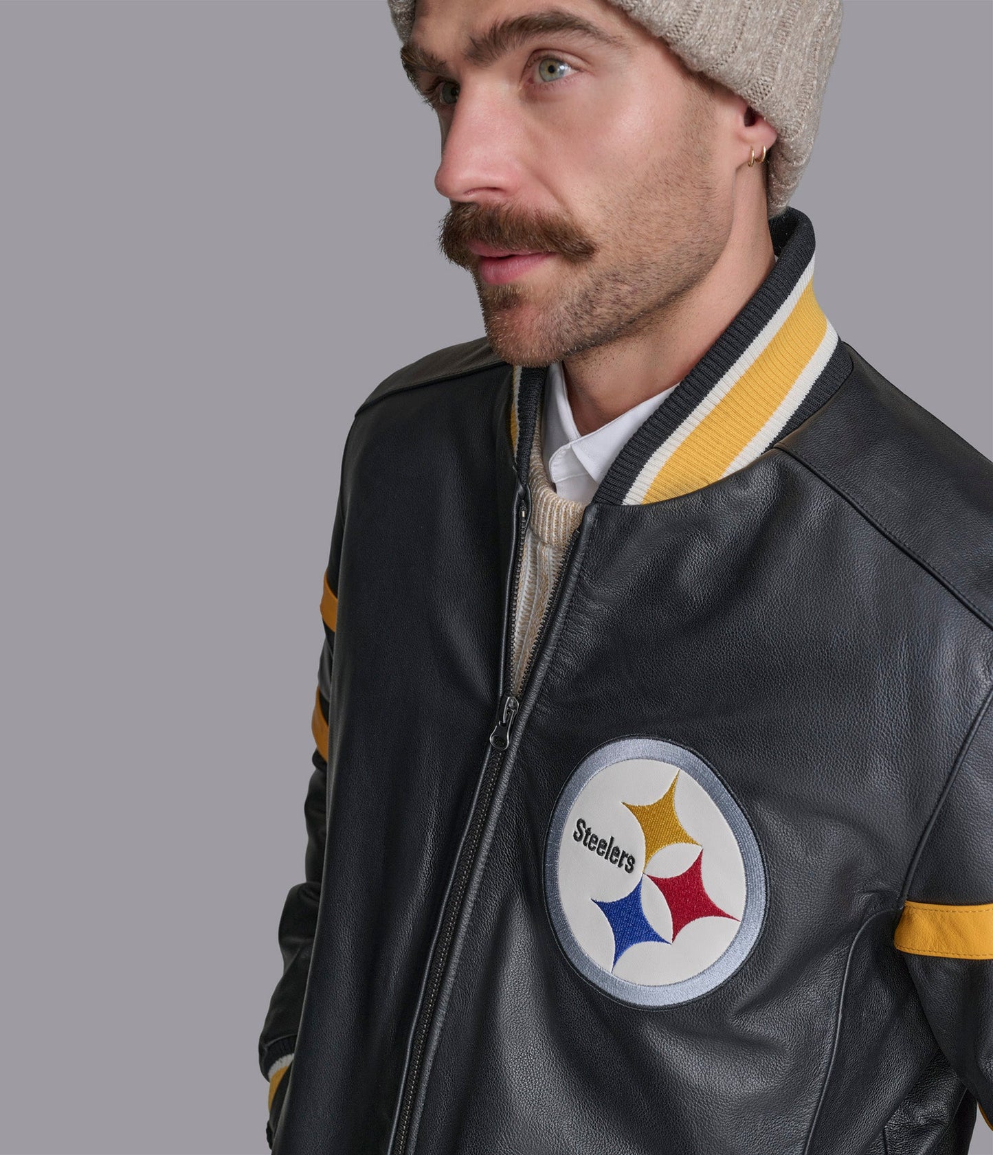 Pittsburgh Steelers South Paw Leather Jacket