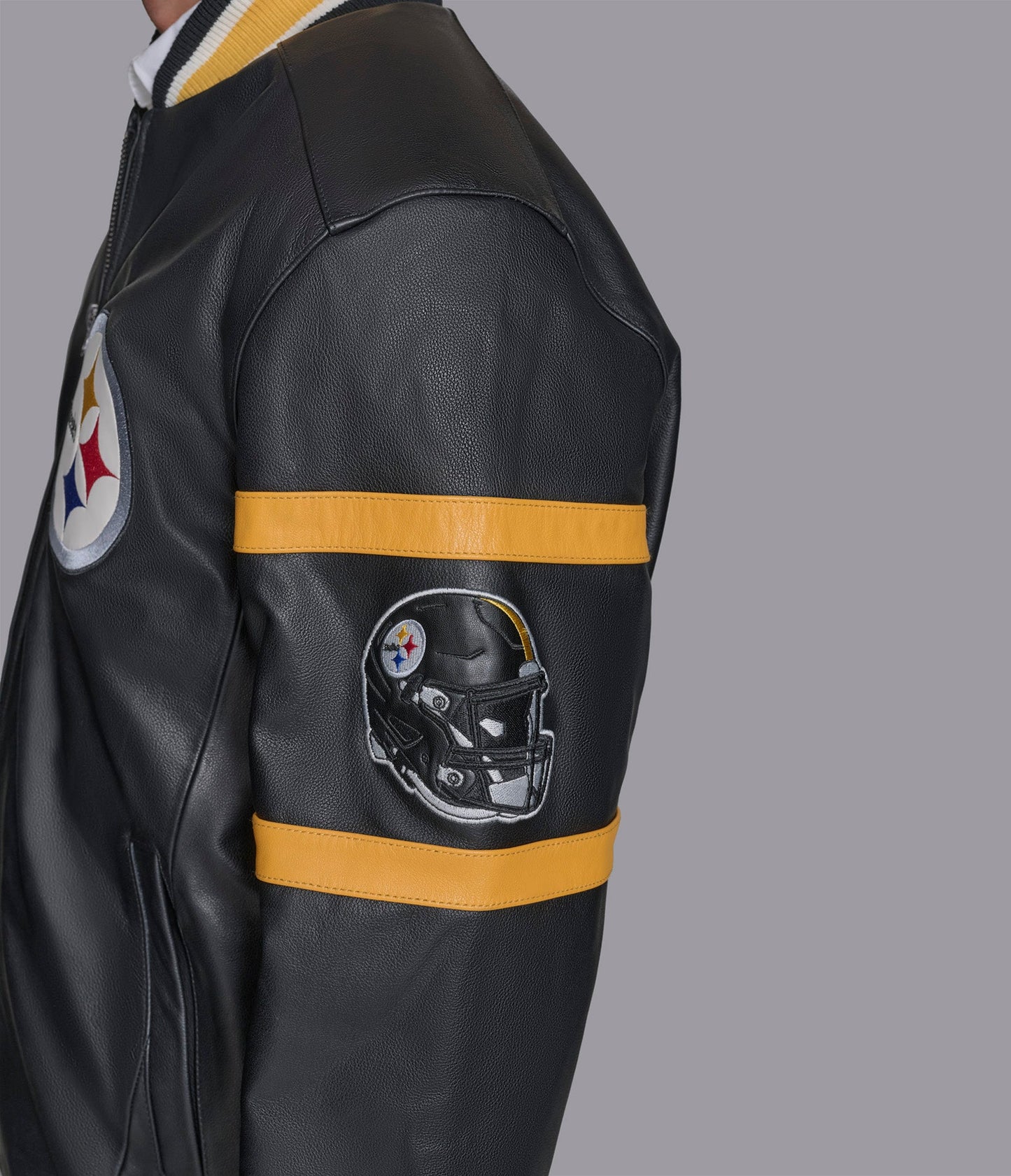 Pittsburgh Steelers South Paw Leather Jacket