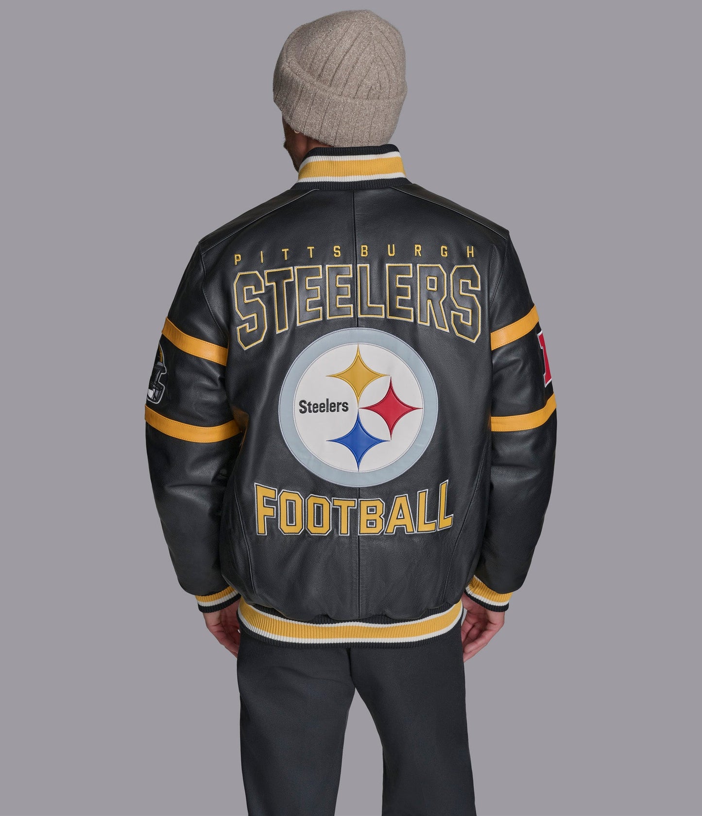 Pittsburgh Steelers South Paw Leather Jacket