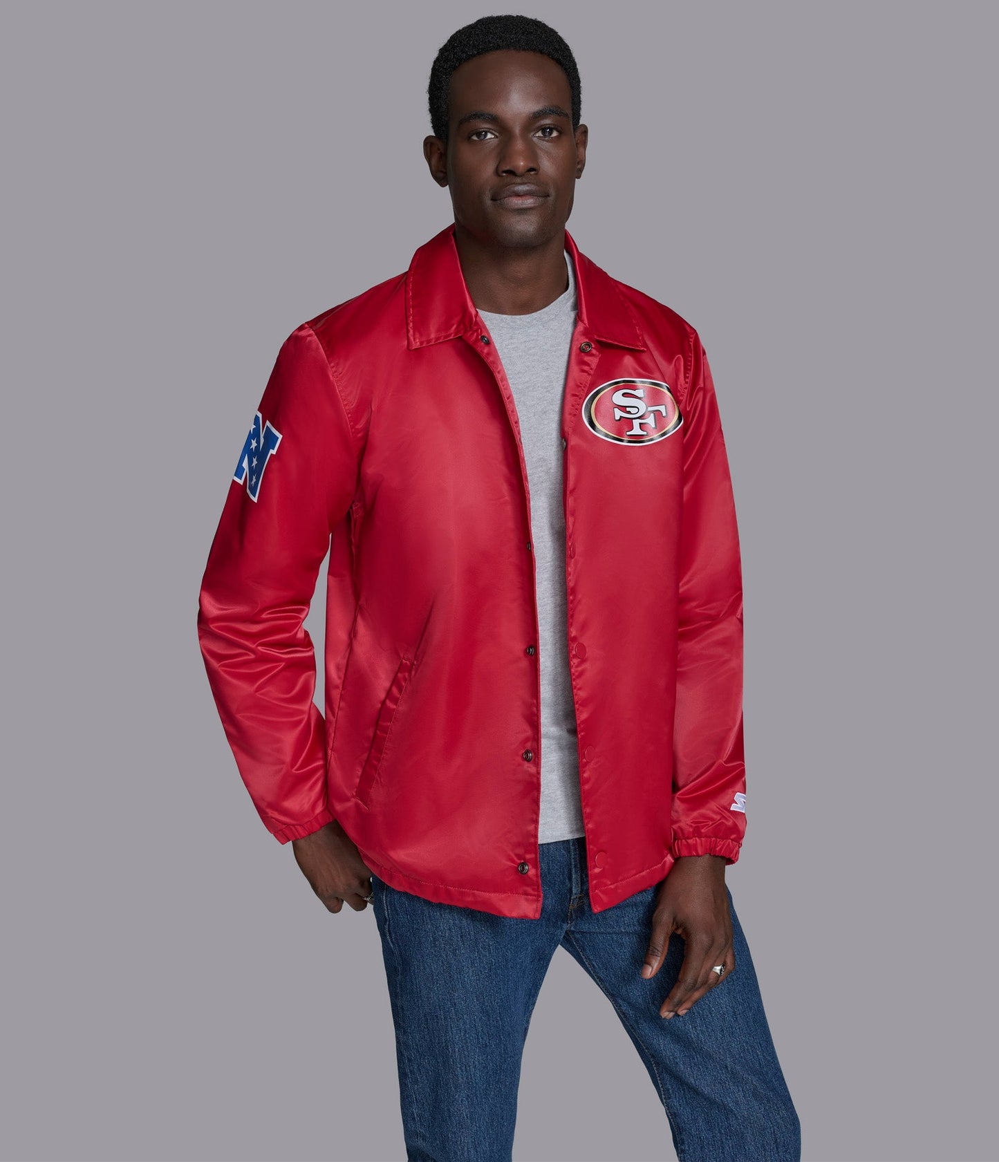 SF 49ers  Option Route Coaches Jacket