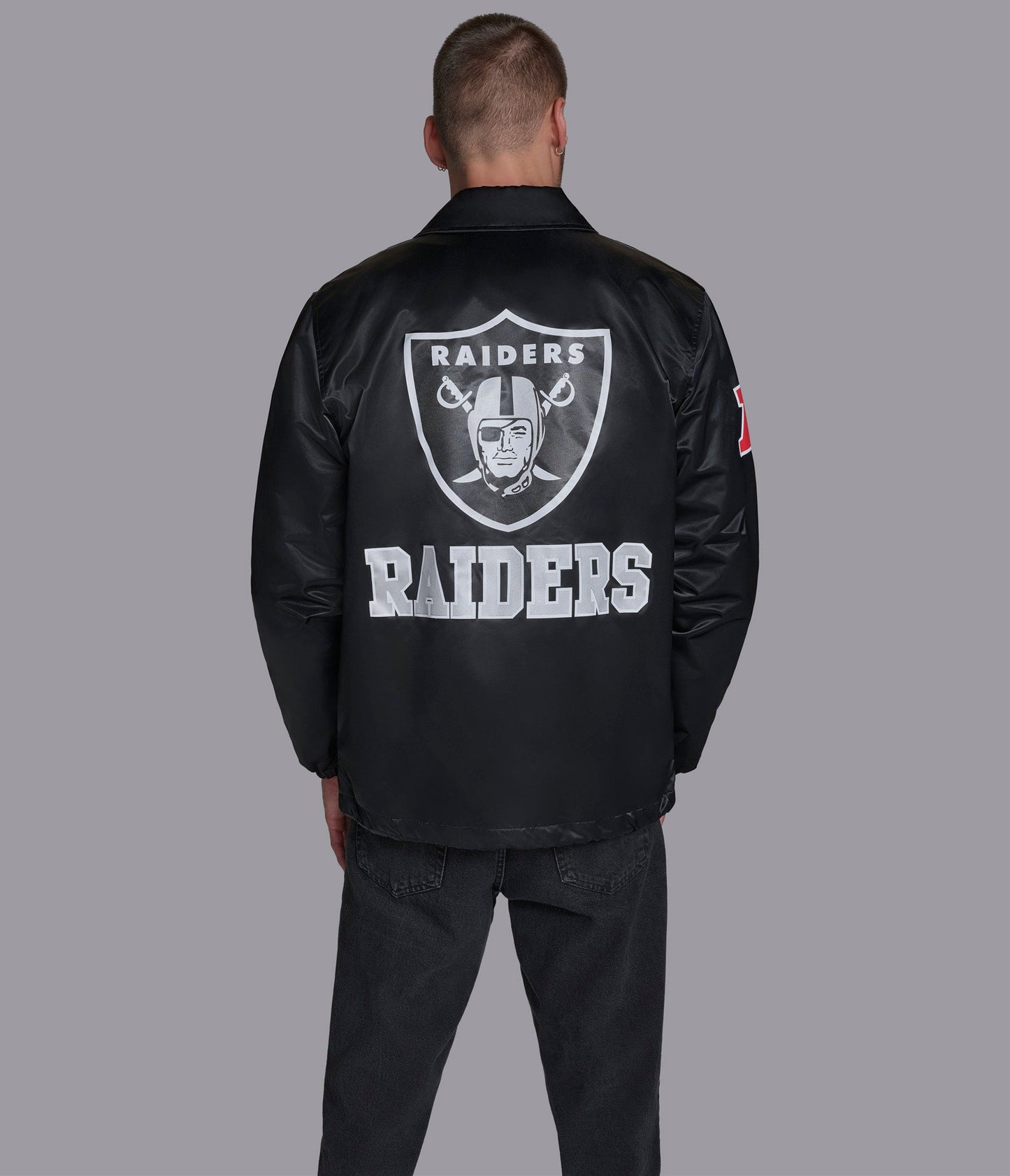 Raiders Option Route Coaches Jacket