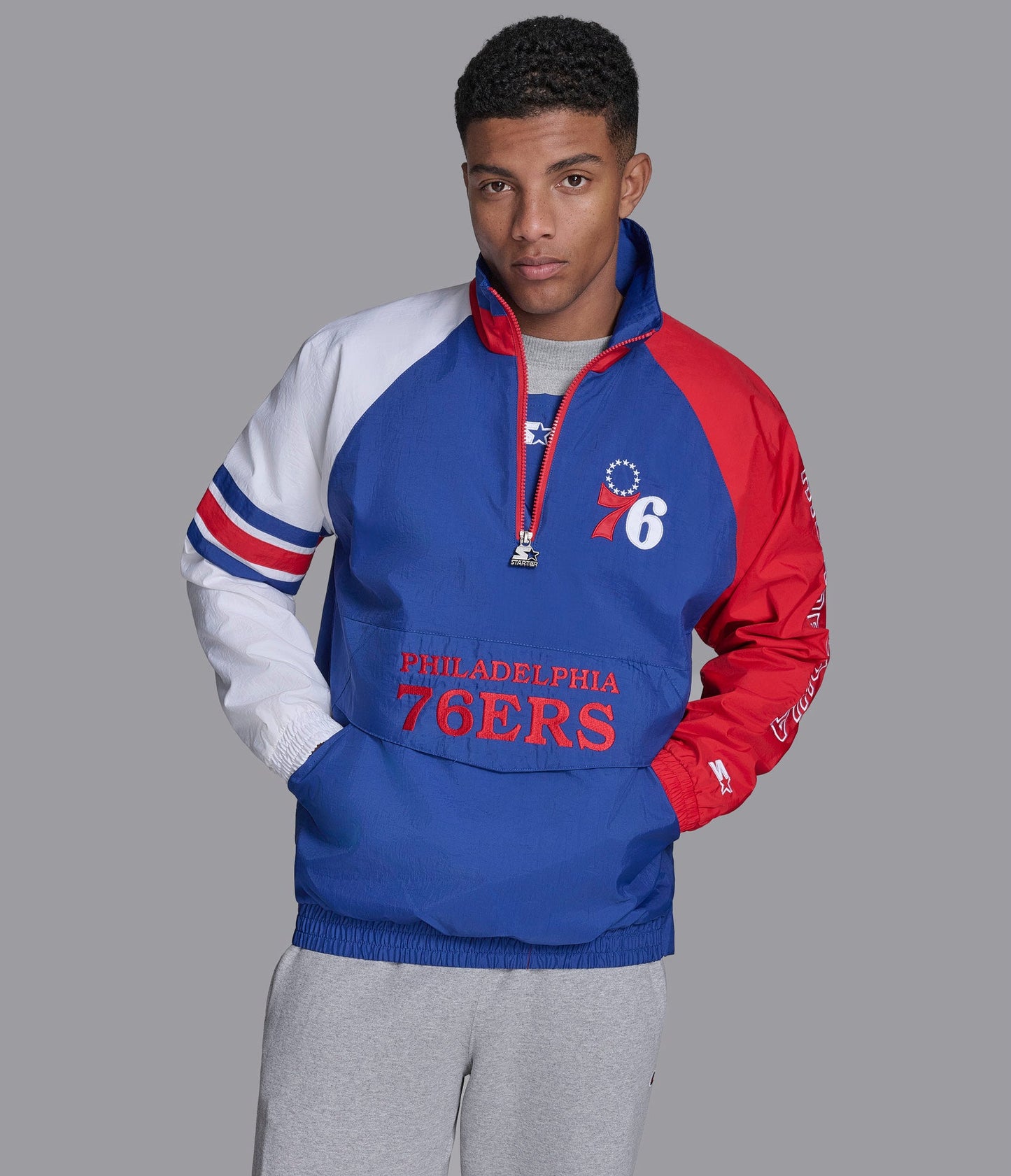 Philadelphia 76ers Elite Half Zip Pullover