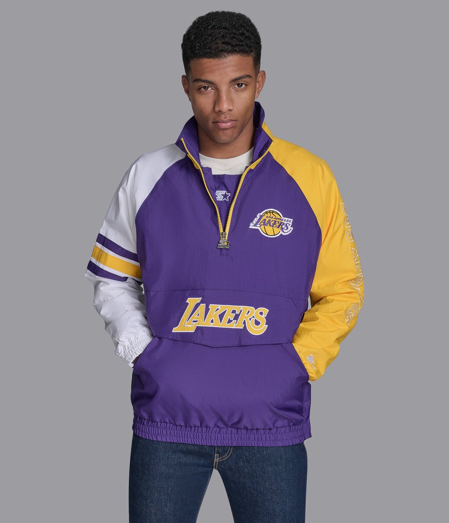 LA Lakers Elite Half Zip Pullover