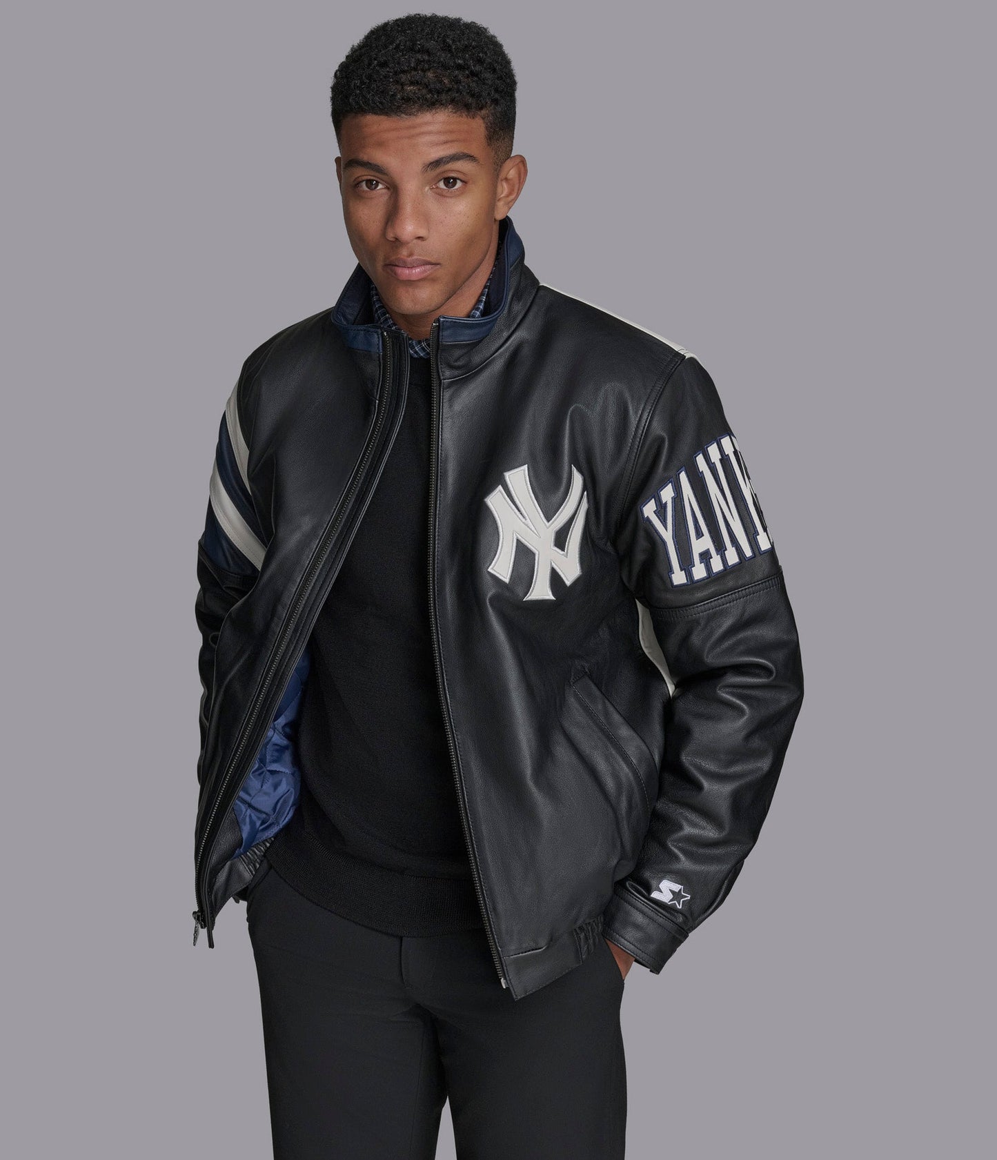 NY Yankees Retro Full Zip Jacket