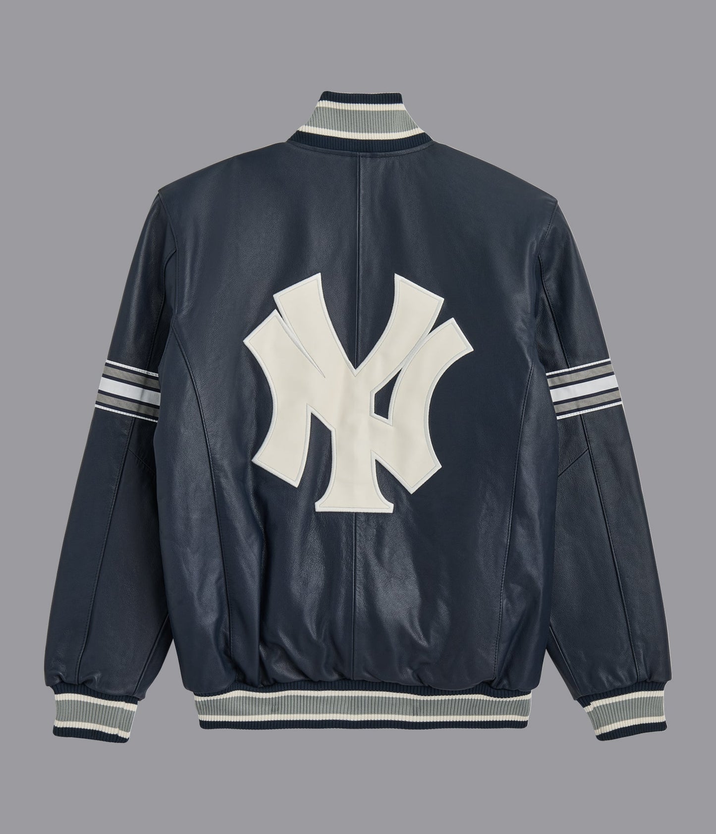 NY Yankees Leather Varsity Jacket