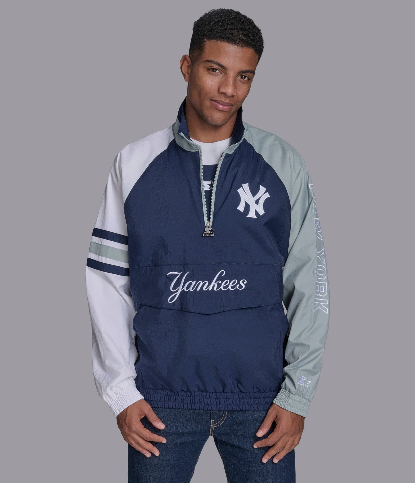 NY Yankees Elite Half Zip Pullover