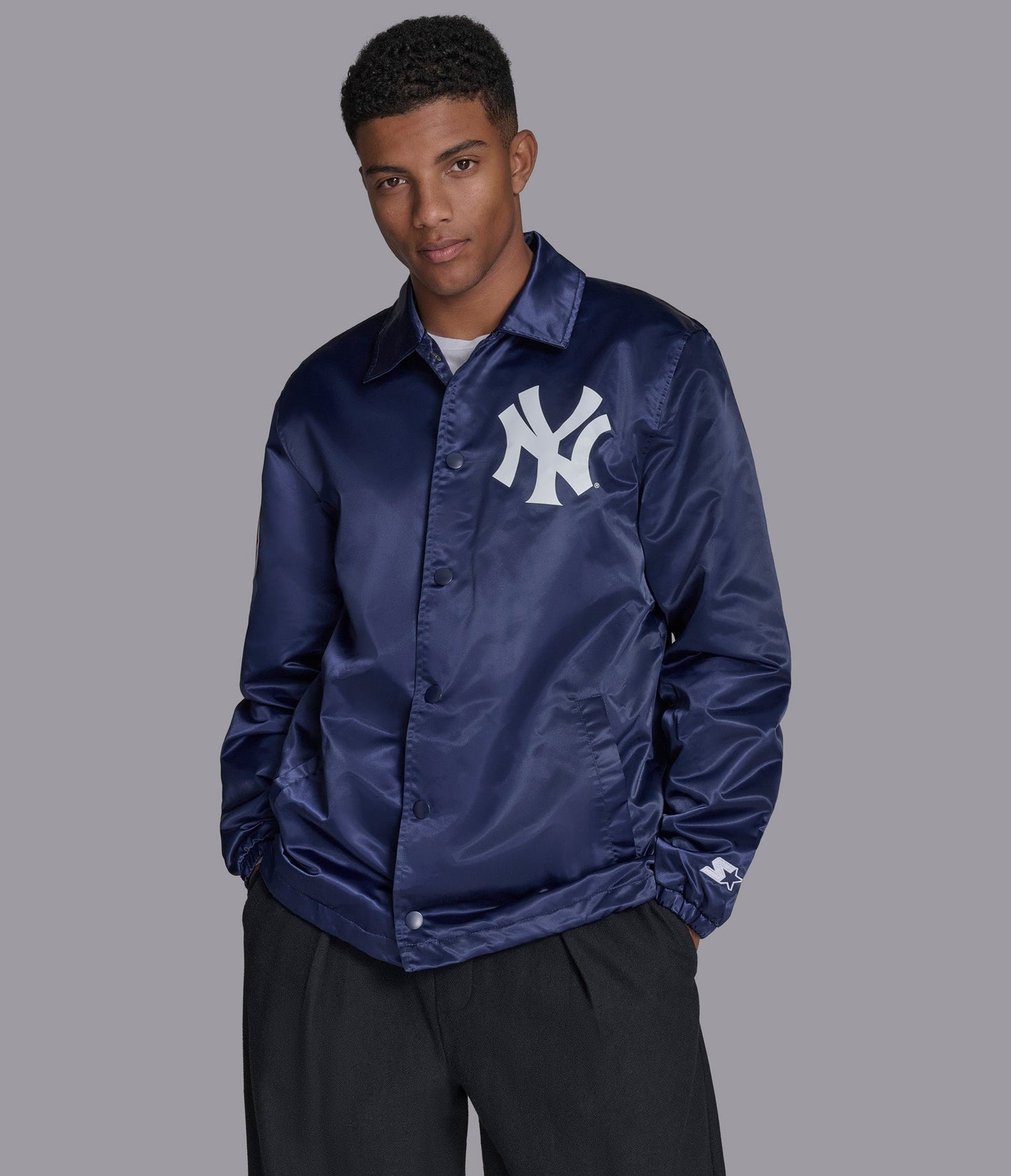 NY Yankees Option Route Coaches Jacket