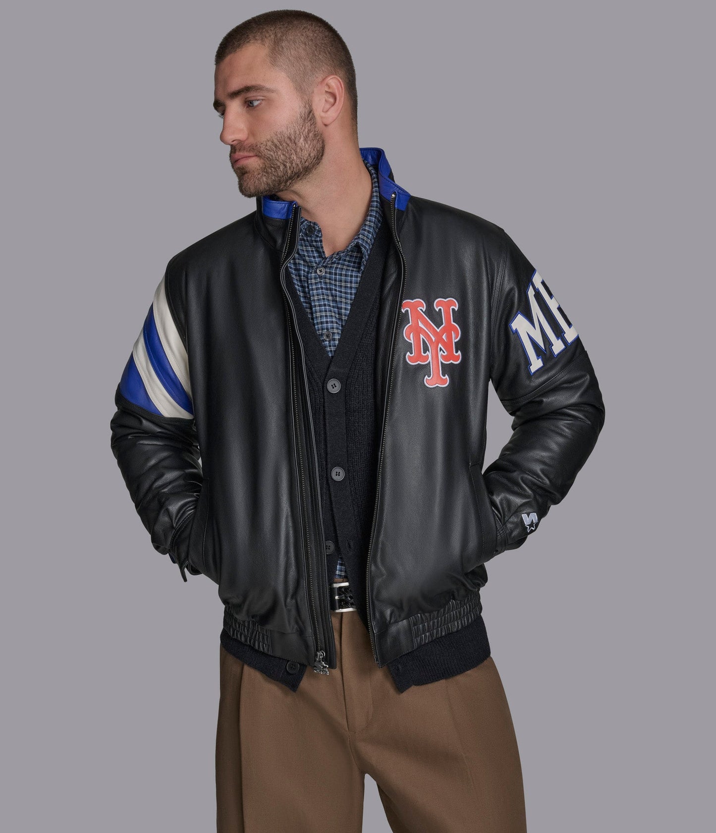 NY Mets Retro Full Zip Jacket