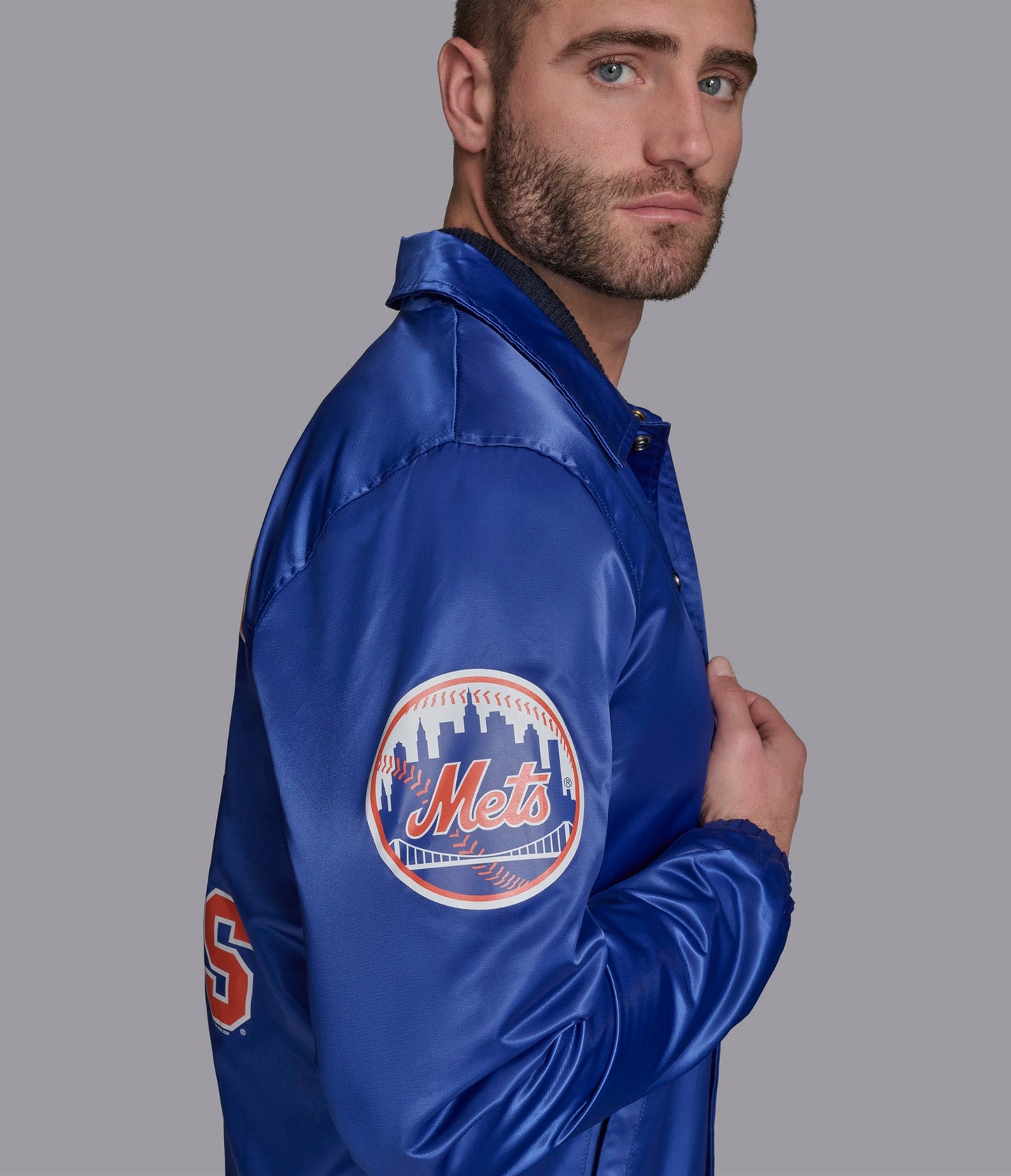 NY Mets Option Route Coaches Jacket