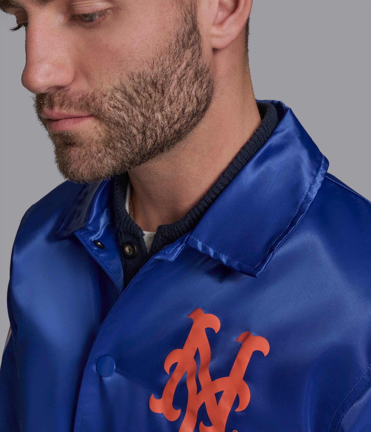 NY Mets Option Route Coaches Jacket