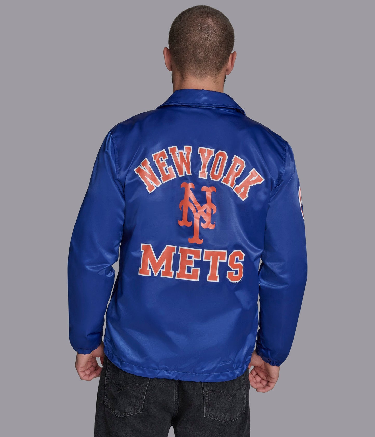 NY Mets Option Route Coaches Jacket