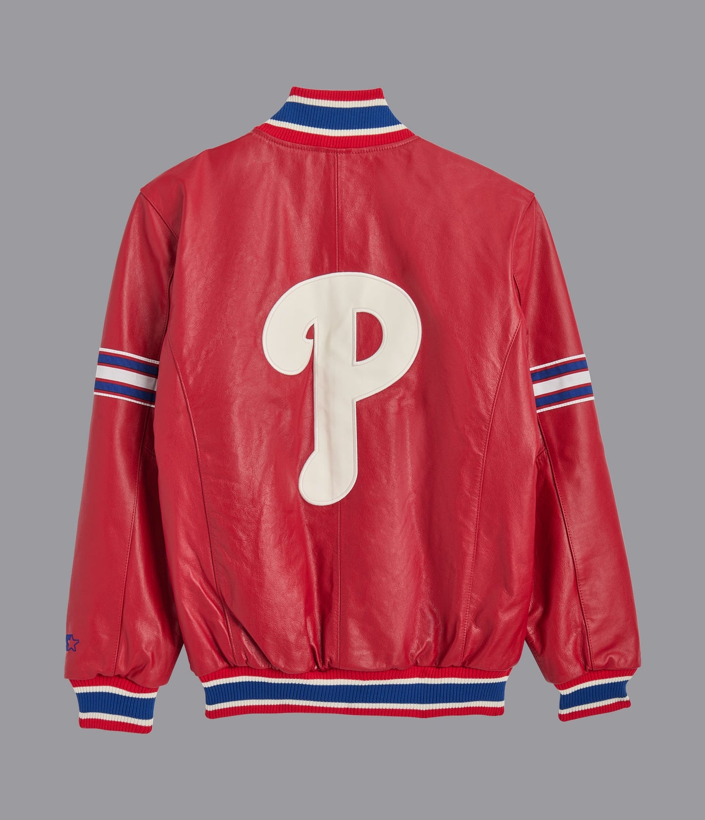 Philadelphia Phillies Leather Varsity Jacket