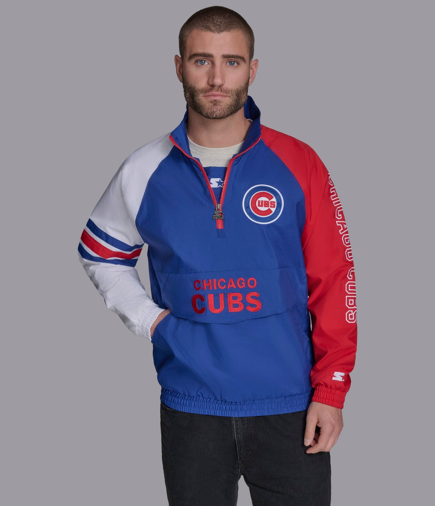 Chicago Cubs Elite Half Zip Pullover