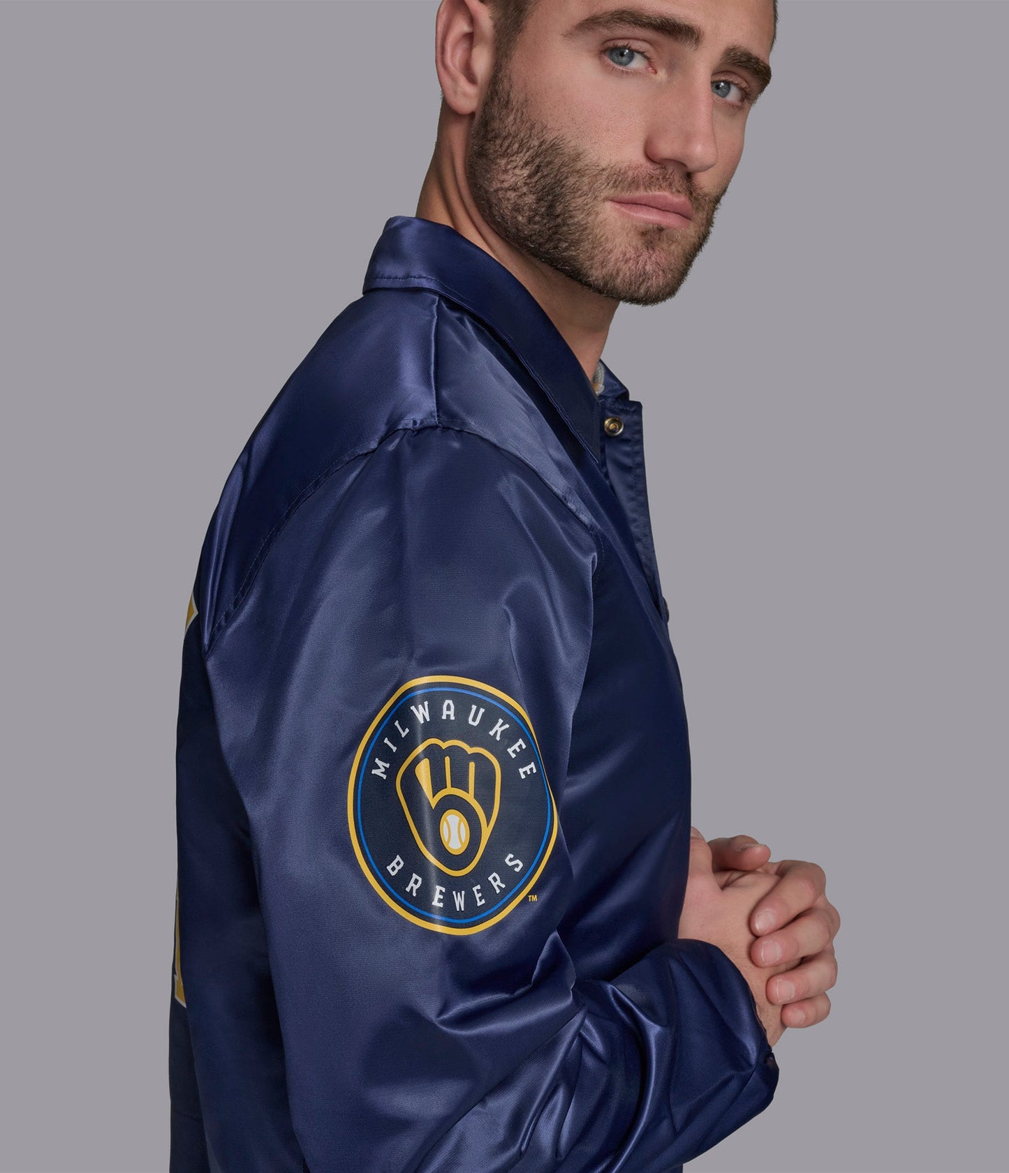 Milwaukee Brewers Option Route Coaches Jacket