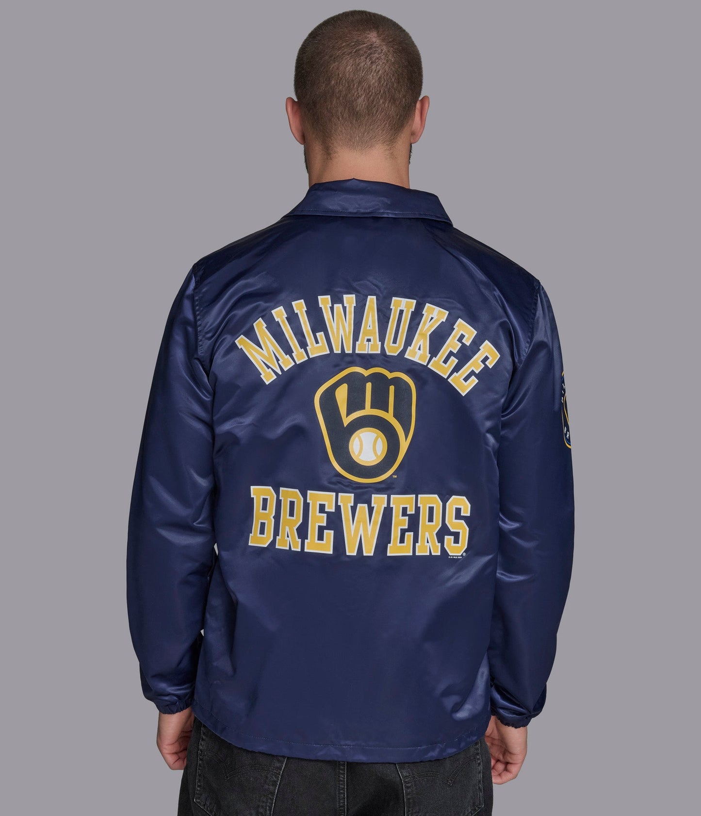 Milwaukee Brewers Option Route Coaches Jacket