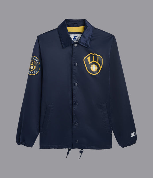 Milwaukee Brewers Option Route Coaches Jacket