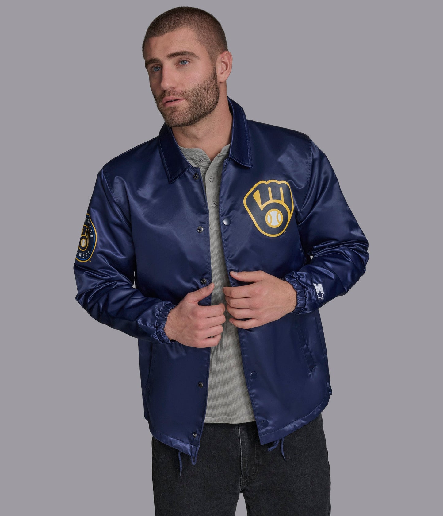 Milwaukee Brewers Option Route Coaches Jacket