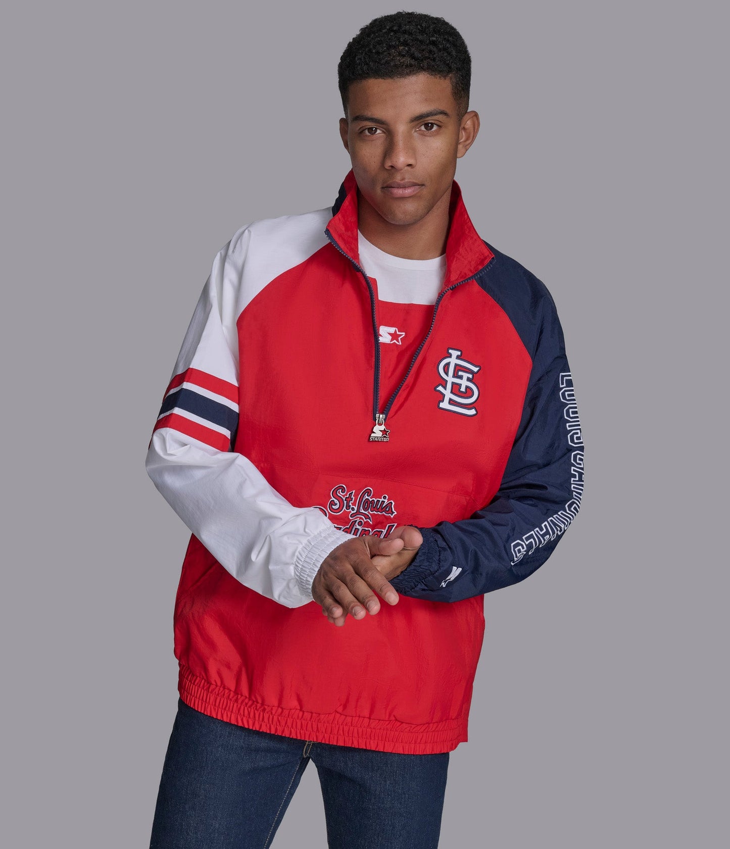 St Louis Cardinals Elite Half Zip Pullover