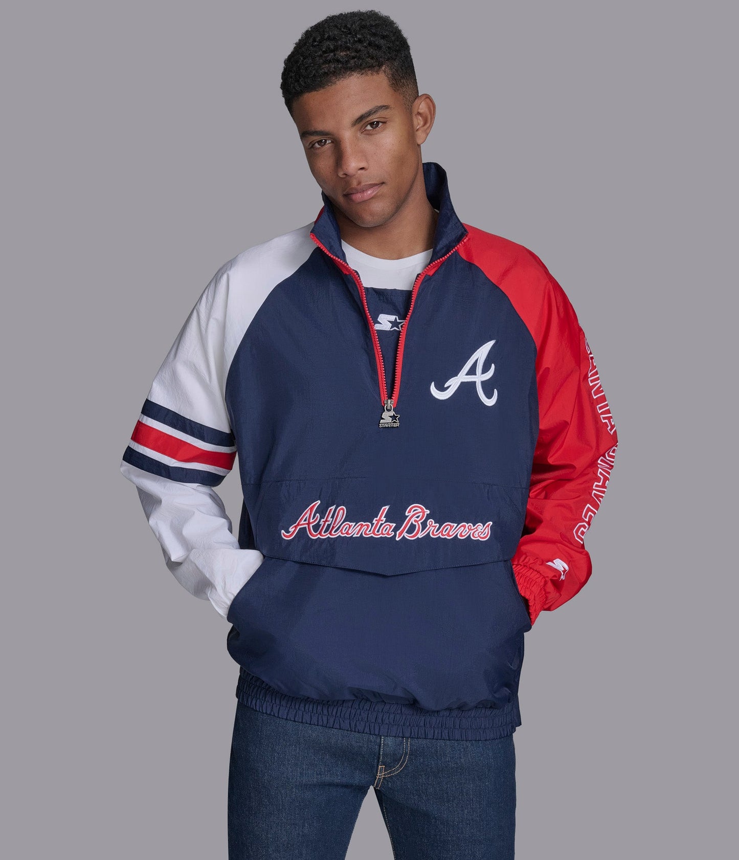 Atlanta Braves Elite Half Zip Pullover