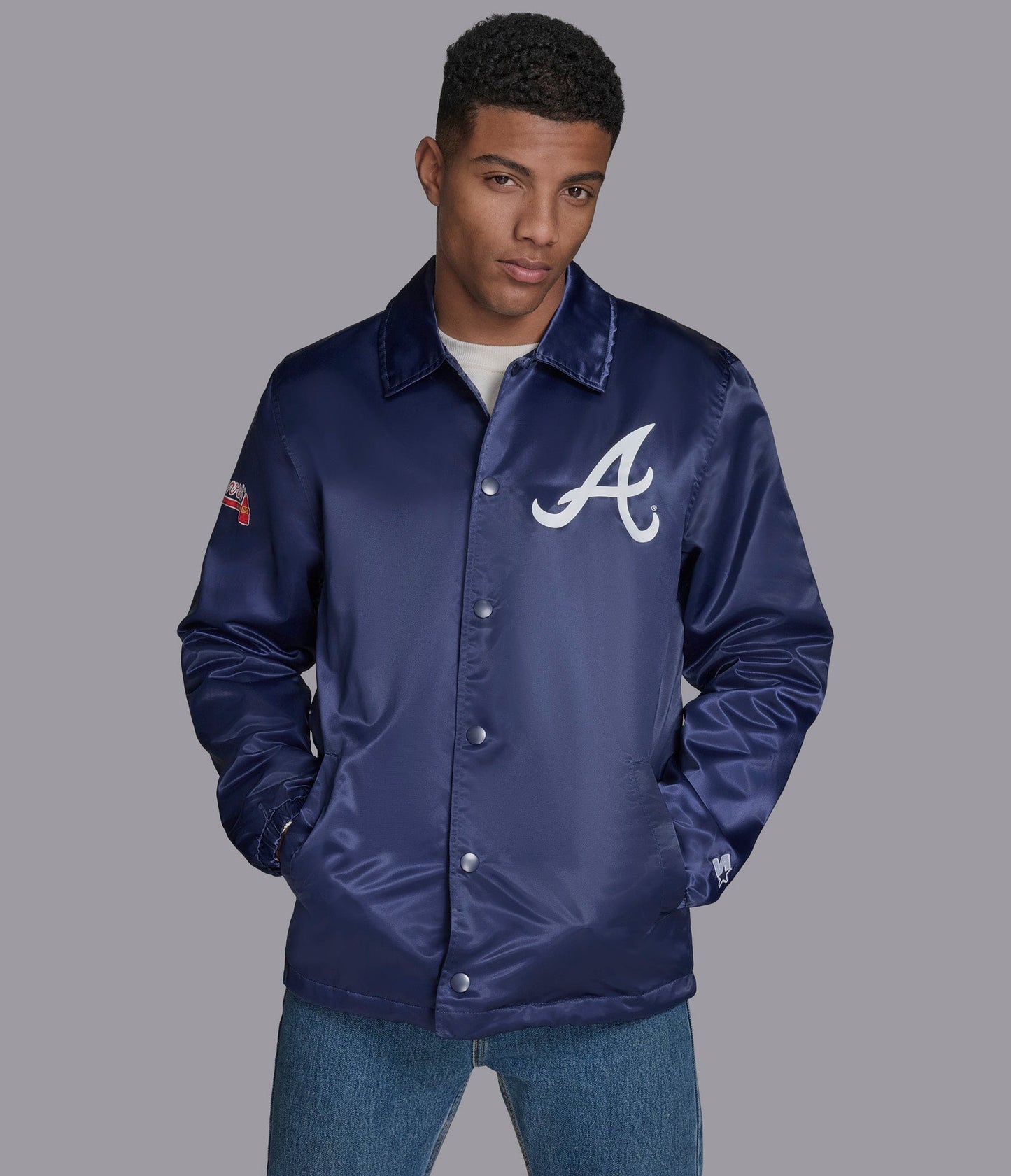 Atlanta Braves Option Route Coaches Jacket